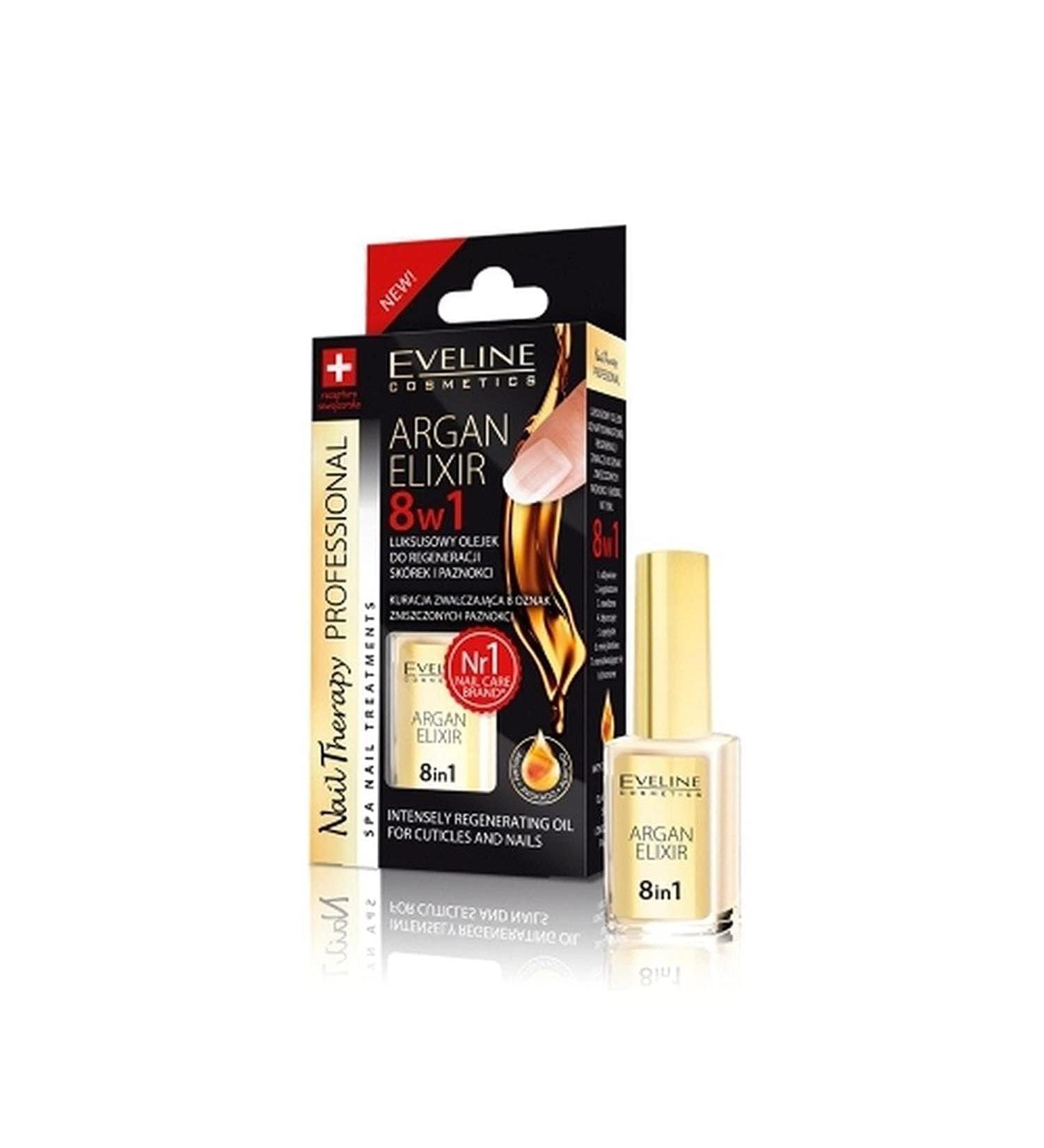 Eveline 8-in-1 Nail Regeneration Elixir with Argan 12 ml