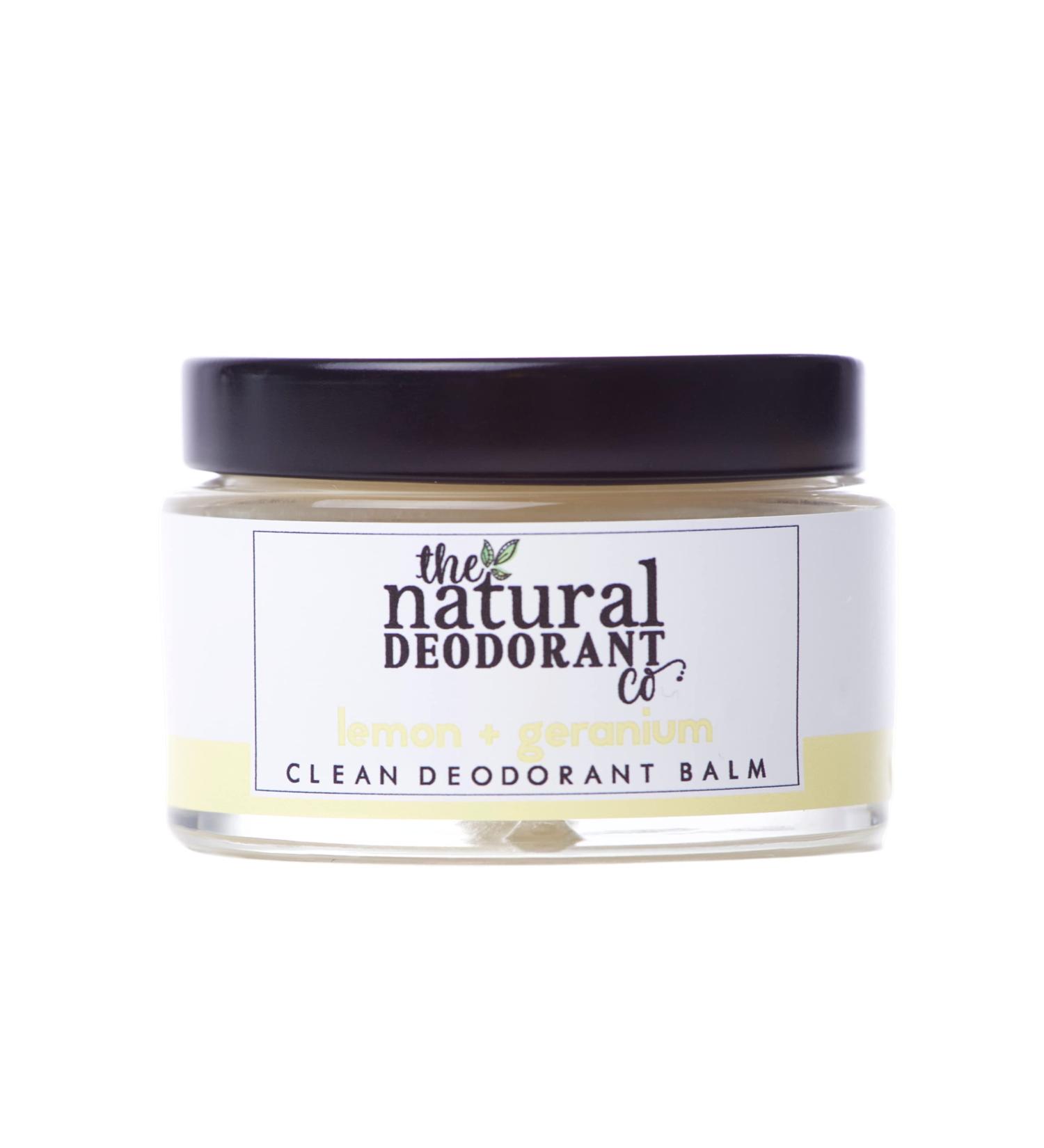 Natural Deodorant Co Lemon & Geranium Balm 55g | Aluminum & Plastic Free - Buy Online on GoSupps.com