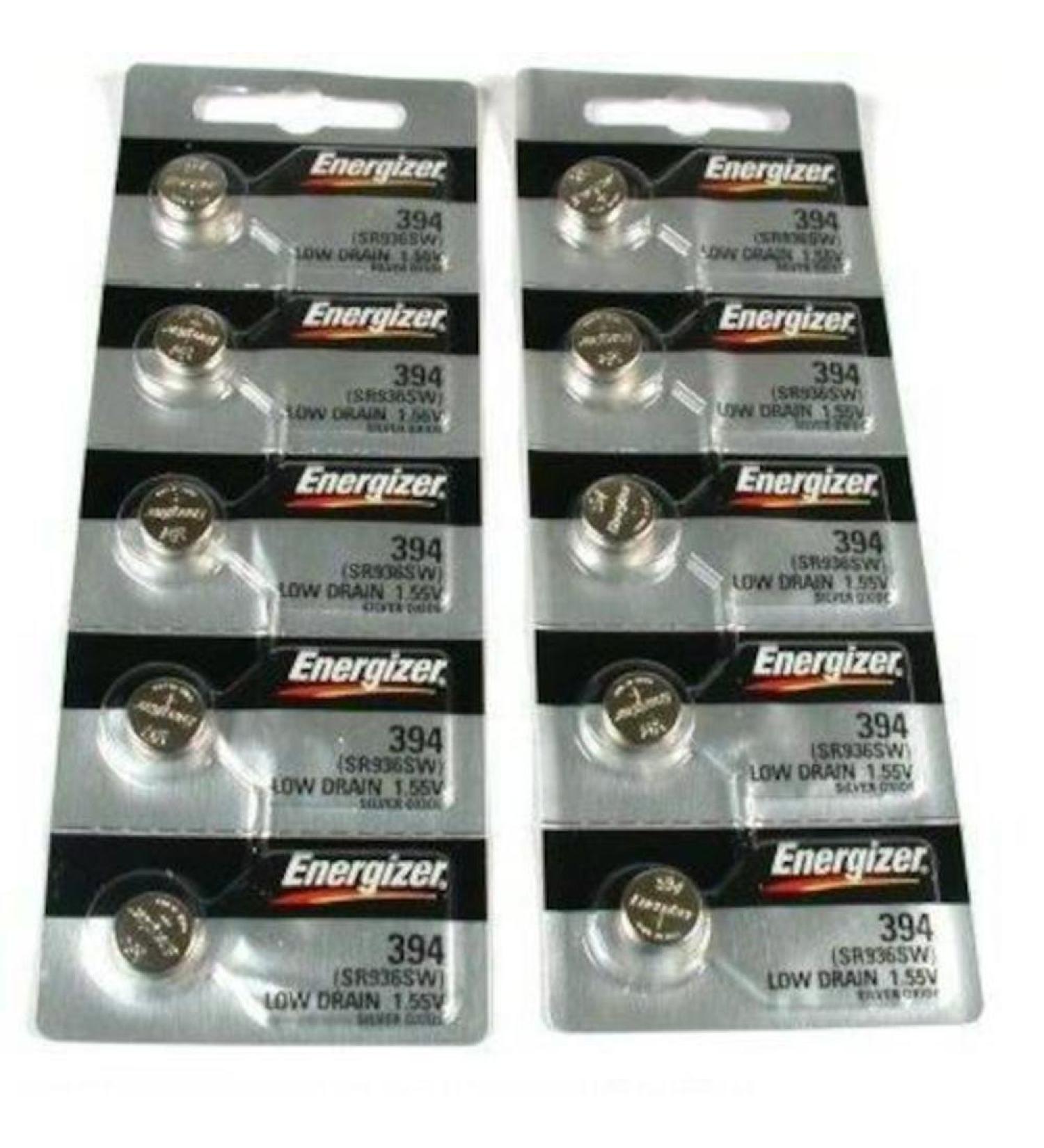 10 394 / 380 Energizer Watch Batteries SR936W SR936SW