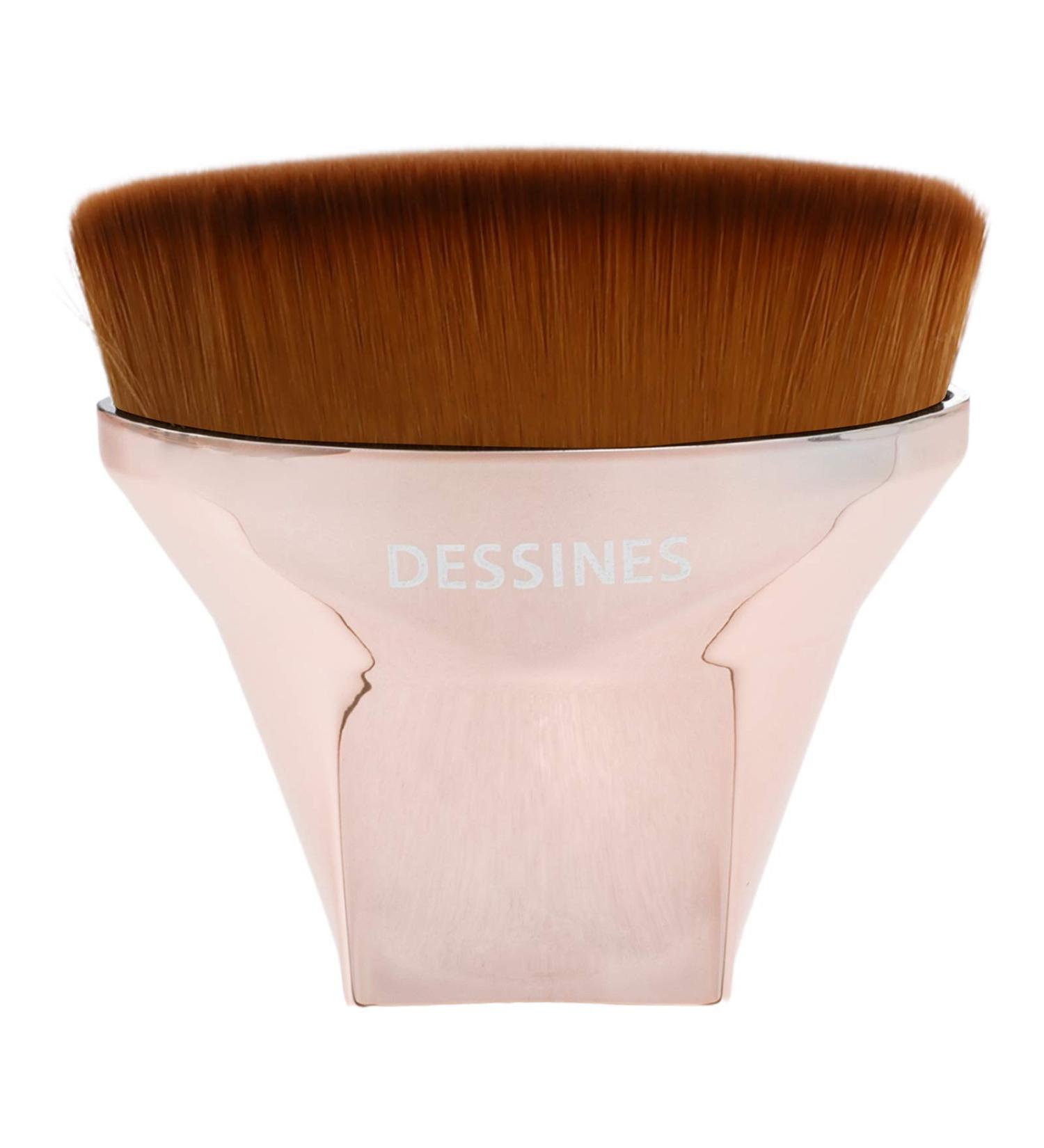 DESSINES Vegan Foundation Kabuki Brush - Professional Makeup Brush for Flawless Application | Gold C Edition - Buy Online on GoSupps.com