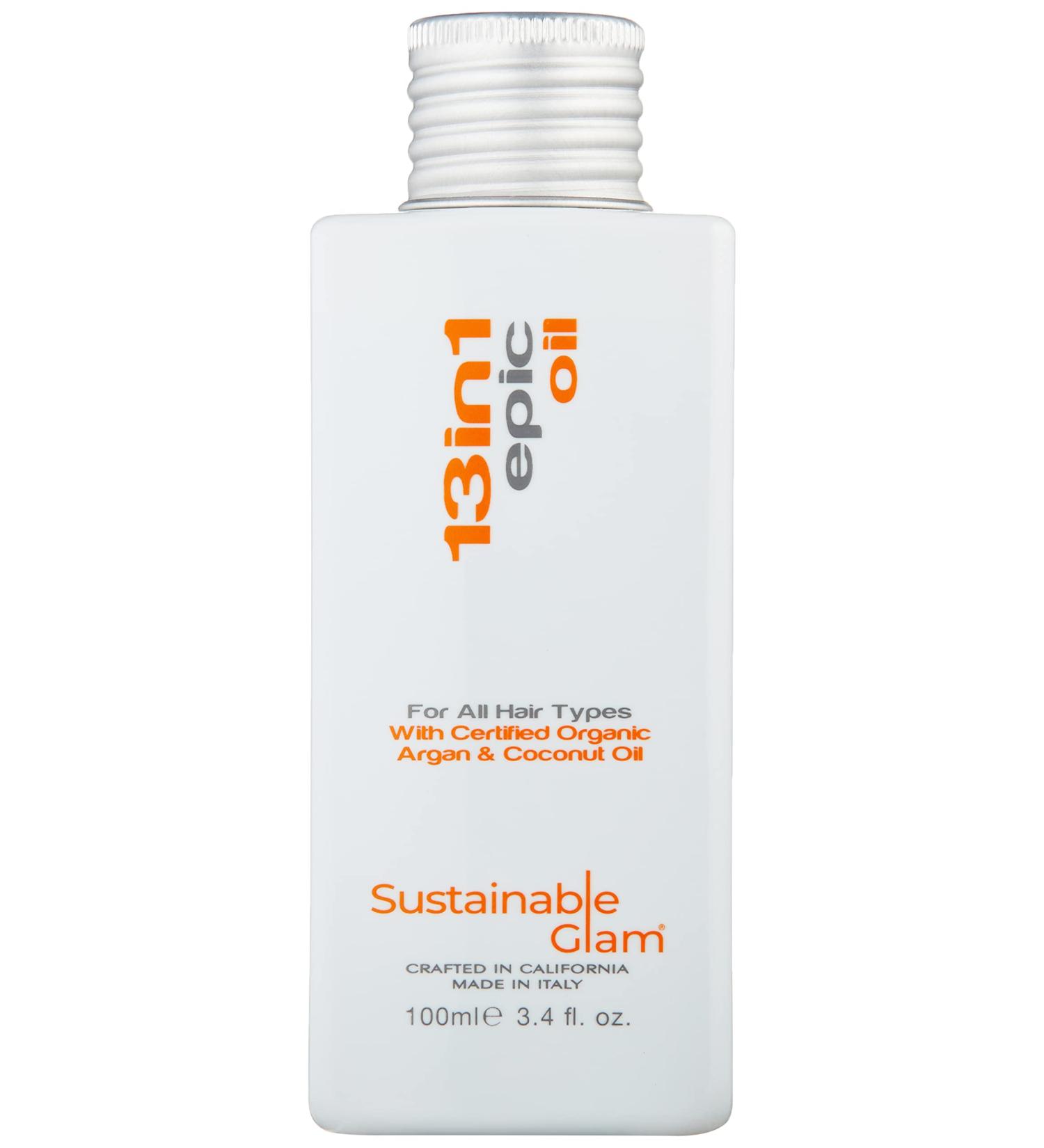 Sustainable Glam 13in1 Epic Hair Oil with Argan & Coconut Oil - Vegan, Sulfate & Paraben-Free - Buy Online on GoSupps.com