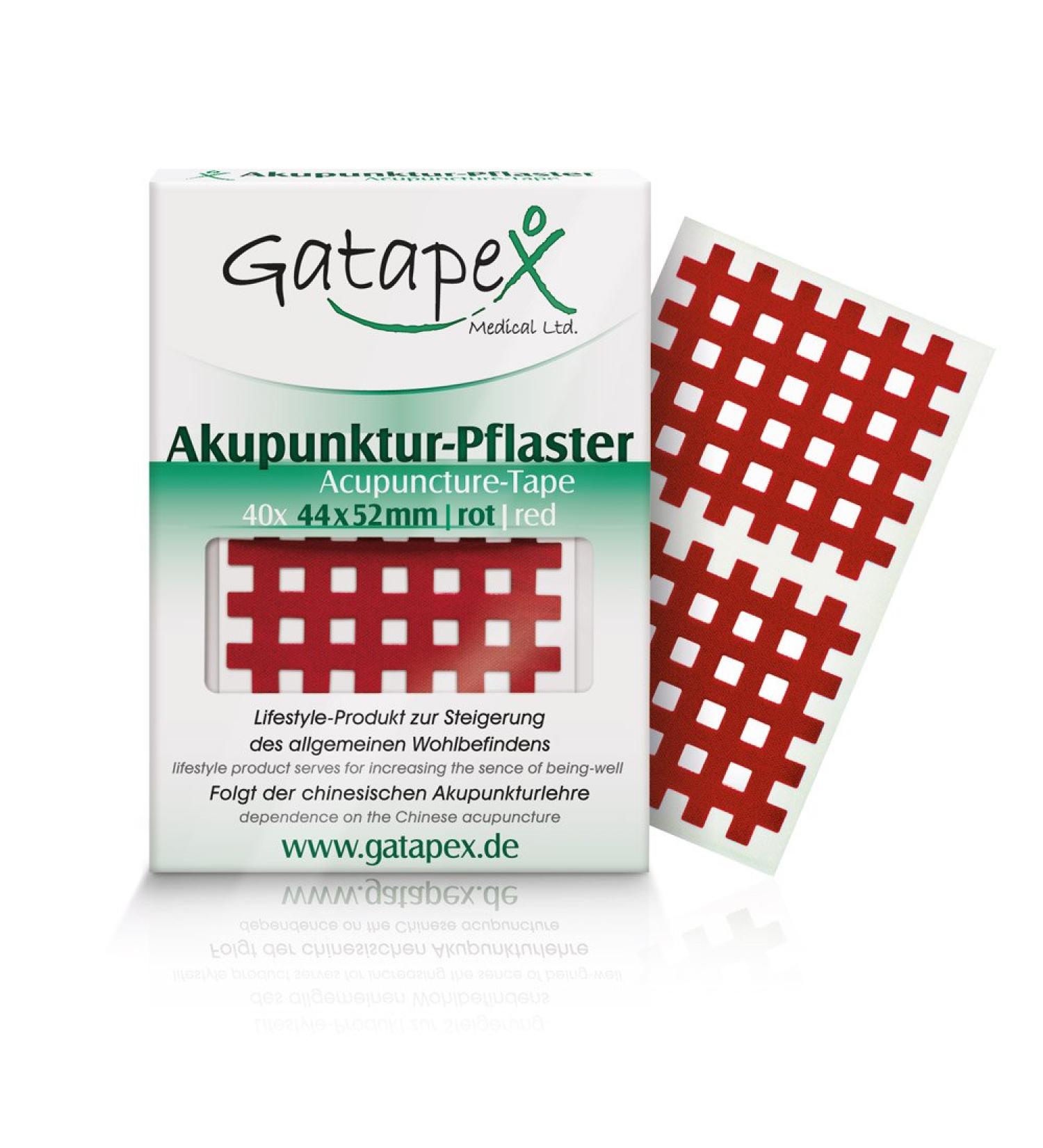 Gatapex acupuncture plaster (size L) 4.4 x 5.2cm red 40 pieces