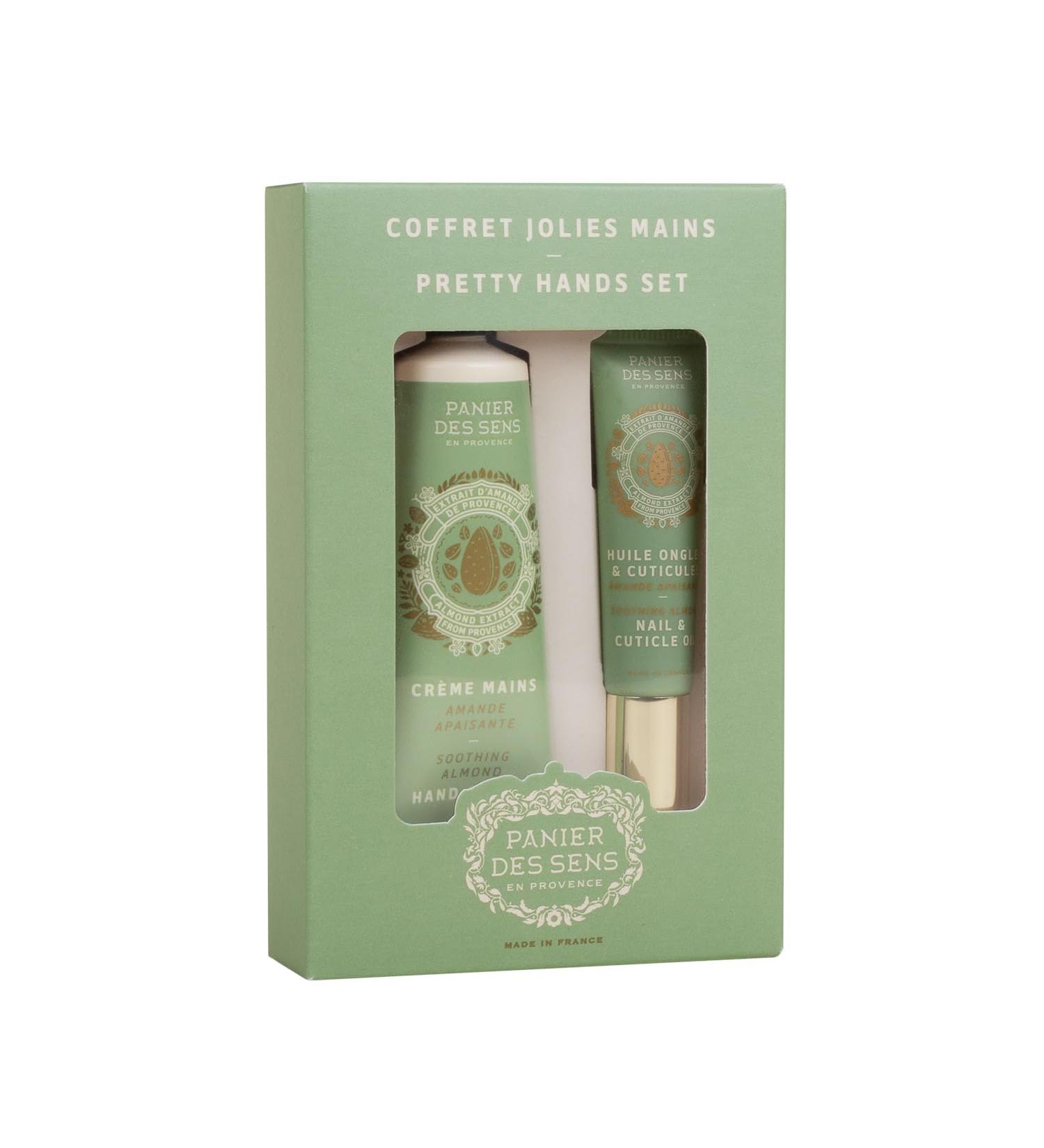 Buy Soothing Almond Hand Care Box - Vegan Hand Cream & Nail Oil - Made in France - Buy Online on GoSupps.com