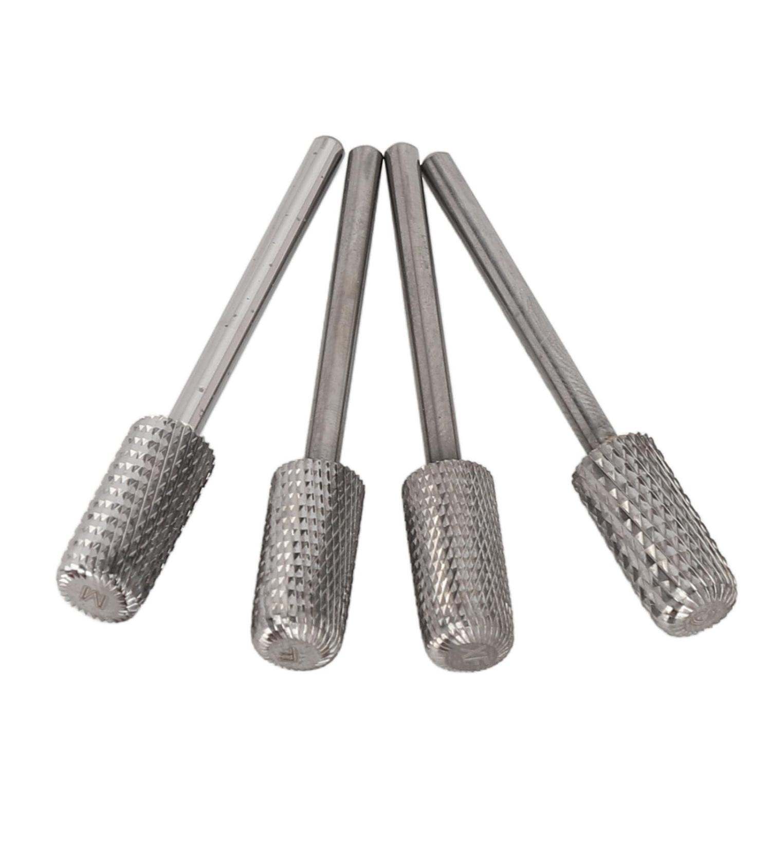 Tungsten Nail Glue Remover Drill Bits Set 4 Pieces Steel Nail Grinding Heads for Beauty Salon Use M C F XF - Buy Online on GoSupps.com