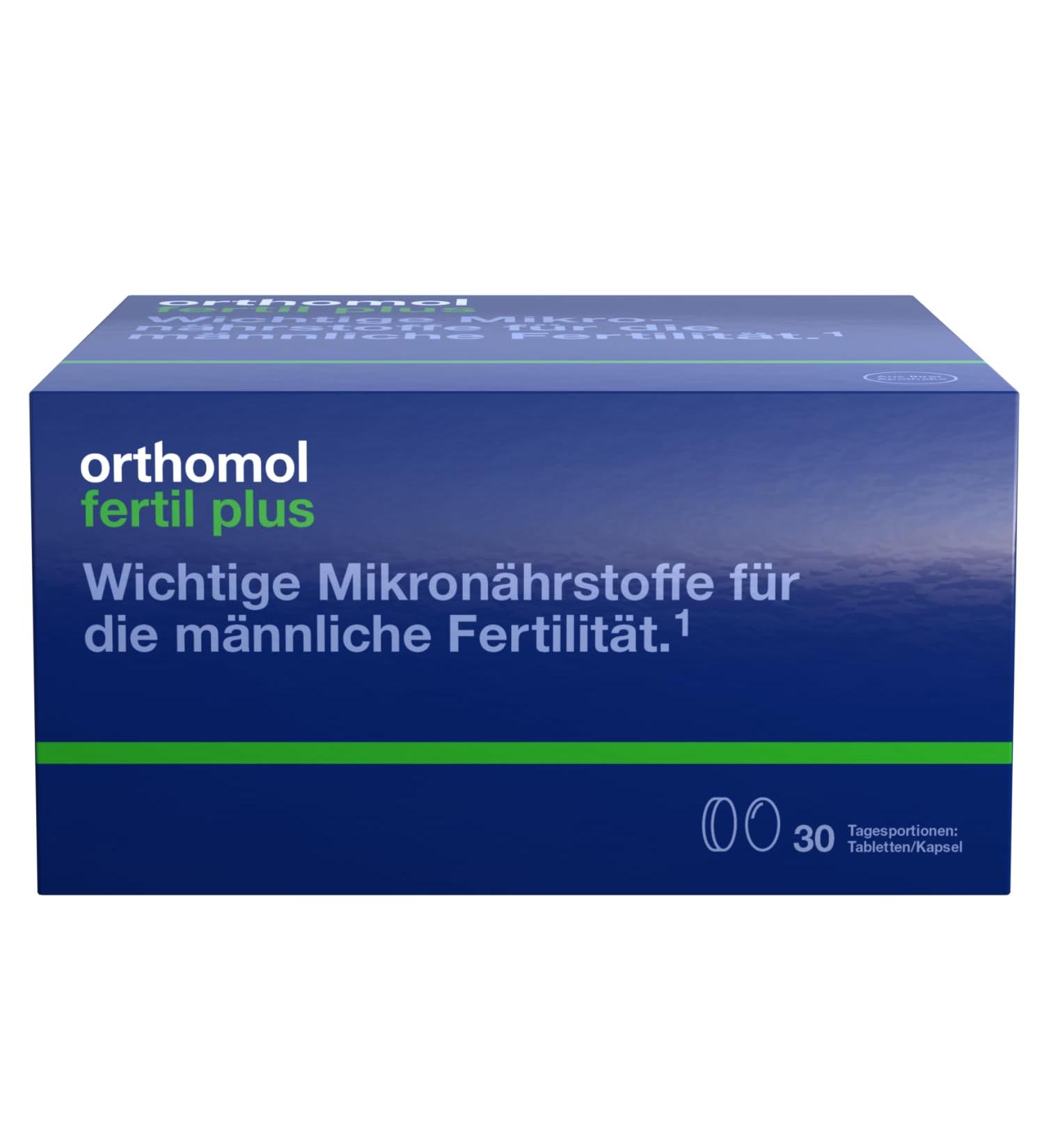 Orthomol Fertil Plus for Men | Boost Male Fertility with Zinc & Selenium | 30 Tablets for Child Conceiving Support - Buy Online on GoSupps.com