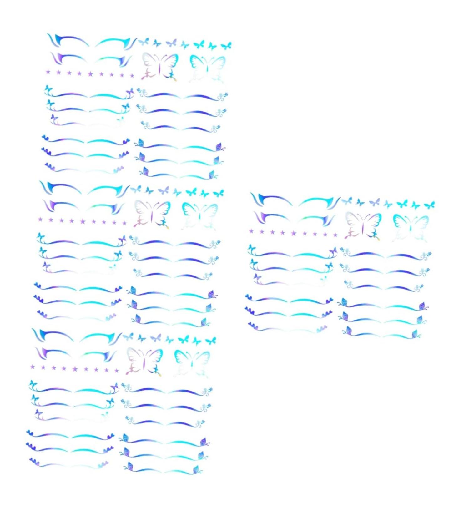  Didiseaon Didiseaon 24 Sheets Eyeliner Sparkle Stickers Women Makeup Eyeshadow Makeup Stickers Temporary Eyeshadow Stickers Hawaiian Stickers Makeup - Buy Online on GoSupps.com