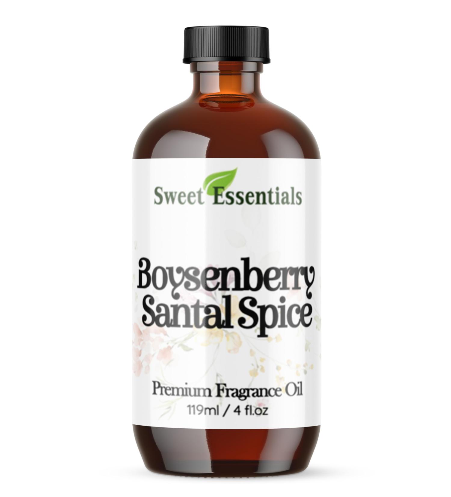 Boysenberry Santal Spice 4oz Premium Fragrance Oil Aromatherapy Diffuser Crafts Soap Home Scents Bath & Body DIY Parfum and Much More. Versatile & Long-Lasting by Sweet Essentials - Buy Online on GoSupps.com