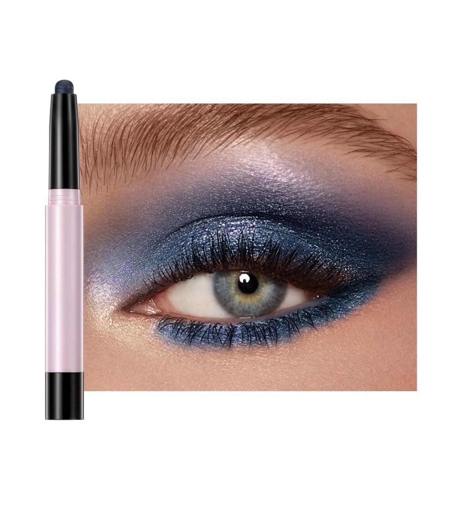  HIFFEY 12 colors eyeshadow pencil waterproof glitter matte nude eyeshadow makeup cosmetics eyeliner pens shadow (Color: 10) - Buy Online on GoSupps.com