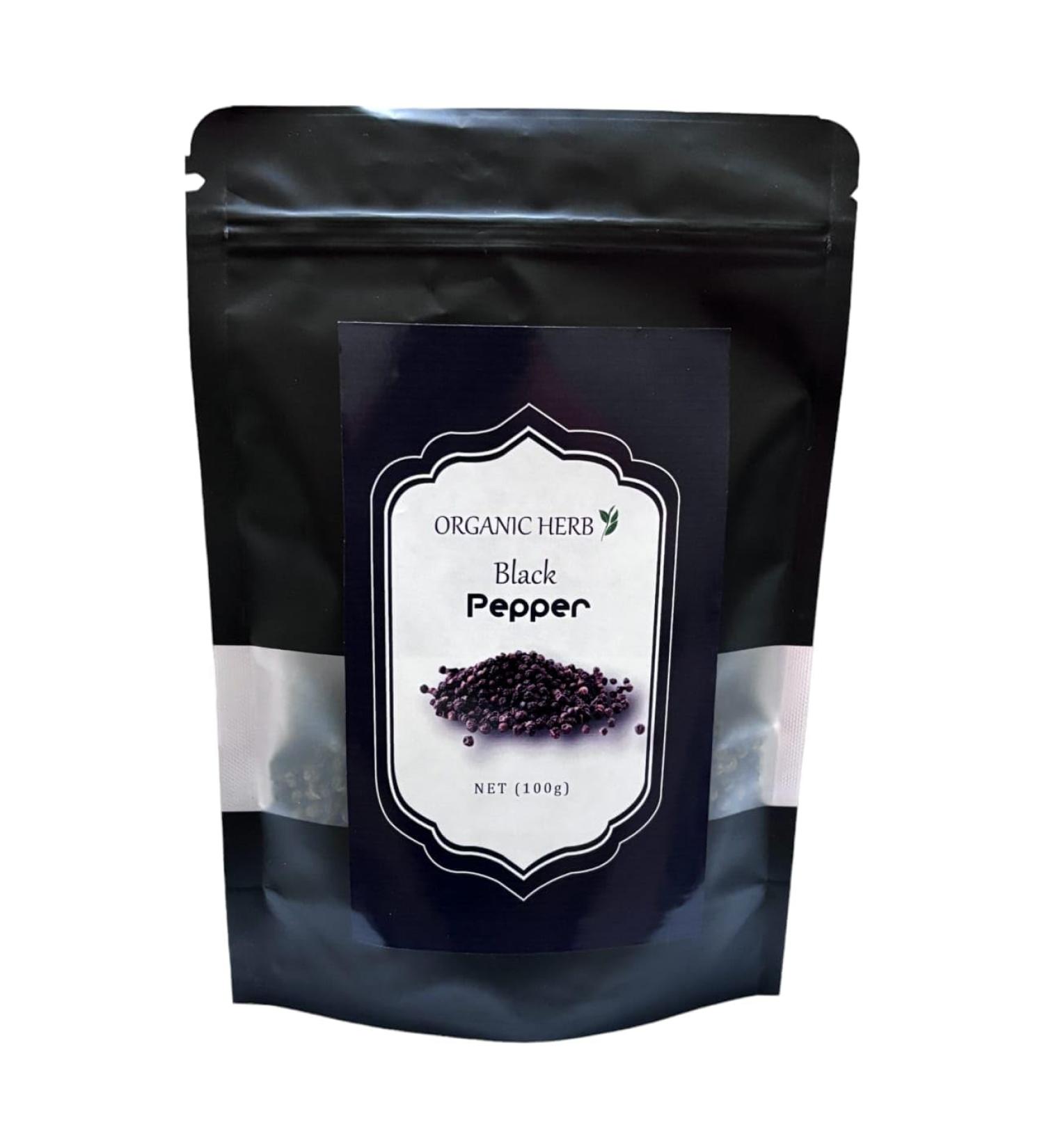Organic Herb Black Peppercorns Kosher Certified NON-GMO Hand Harvested 100% Organic Perfect for Grinder (500 Grams) 500 Grams - Buy Online on GoSupps.com