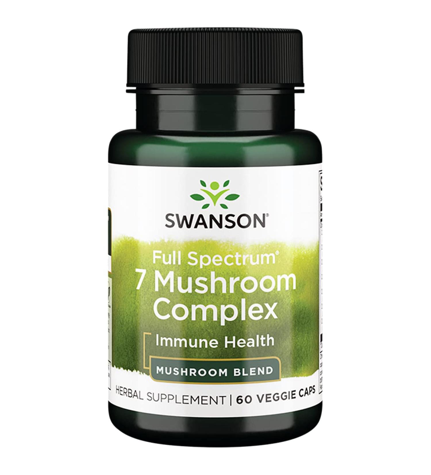 Swanson Full Spectrum 7 Mushroom Complex 60 Veg Capsules - Immune Support Supplement - Buy Online on GoSupps.com