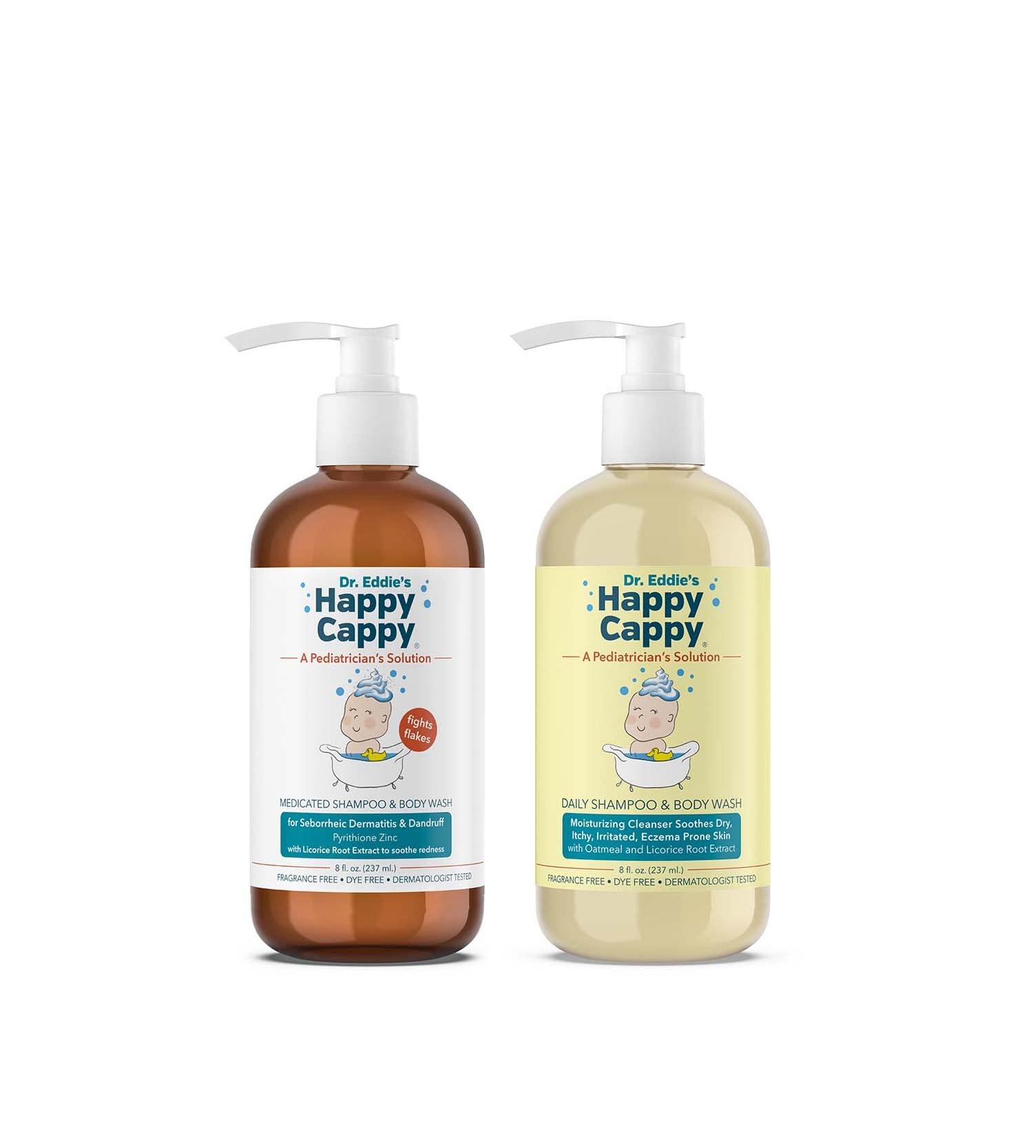 Happy Cappy Shampoo Bundle for Cradle Cap & Seborrheic Dermatitis - 2 Pack, 8 Fl Oz each - Buy Online on GoSupps.com