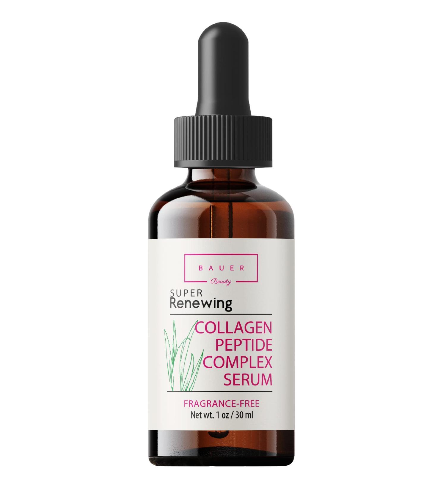 Collagen Peptide Complex Serum - Anti-Aging, Hydrating, Brightening with Matrixyl 3000 & Hyaluronic Acid | Dermatologist Tested - Buy Online on GoSupps.com