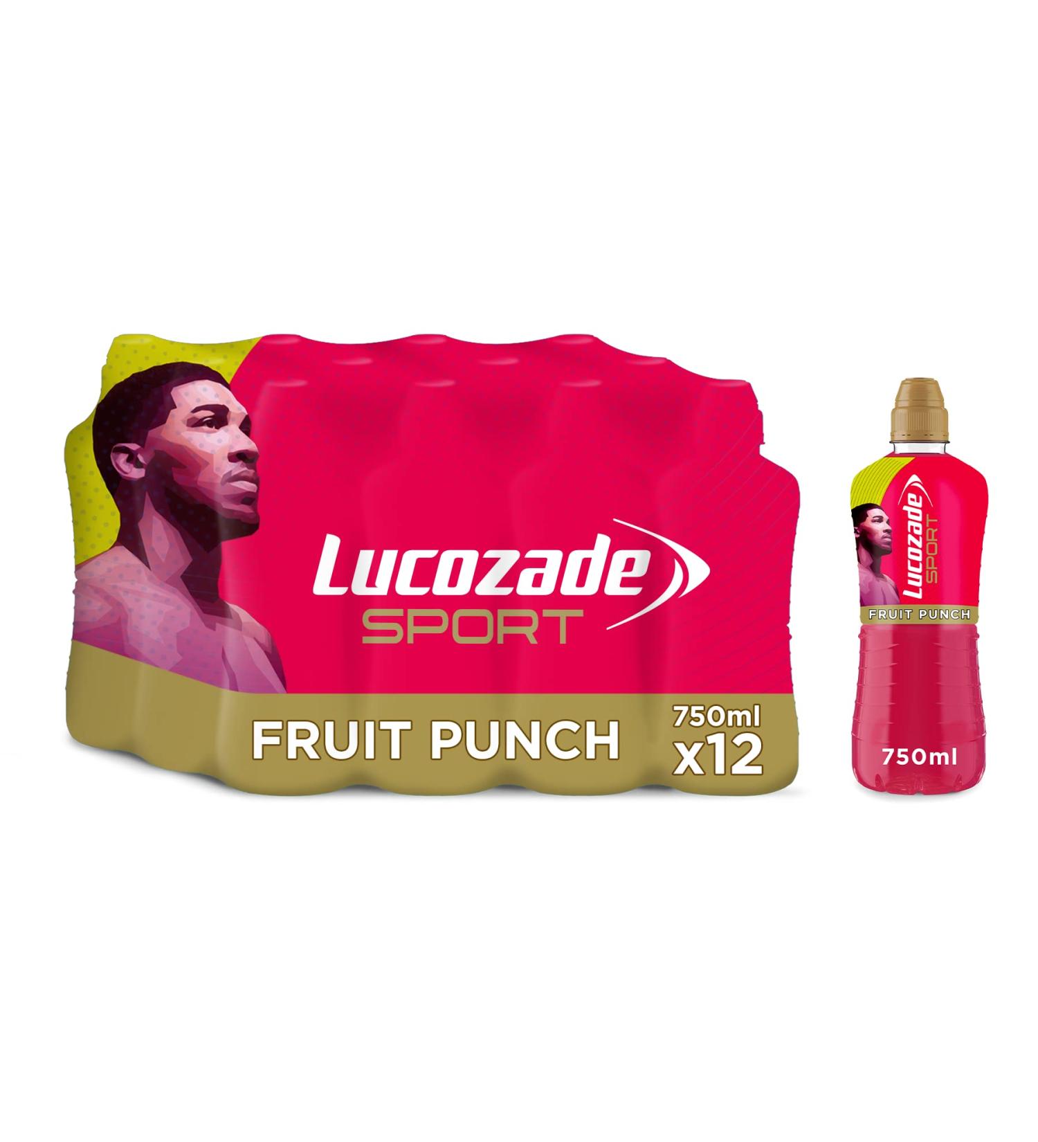 Lucozade Sport Body Fuel - Fruit Punch 12x500ml| Isotonic sports drink with Electrolytes and Vitamin B3 | Still | Bursting with Flavour Apple Fruit Punch Single - Buy Online on GoSupps.com