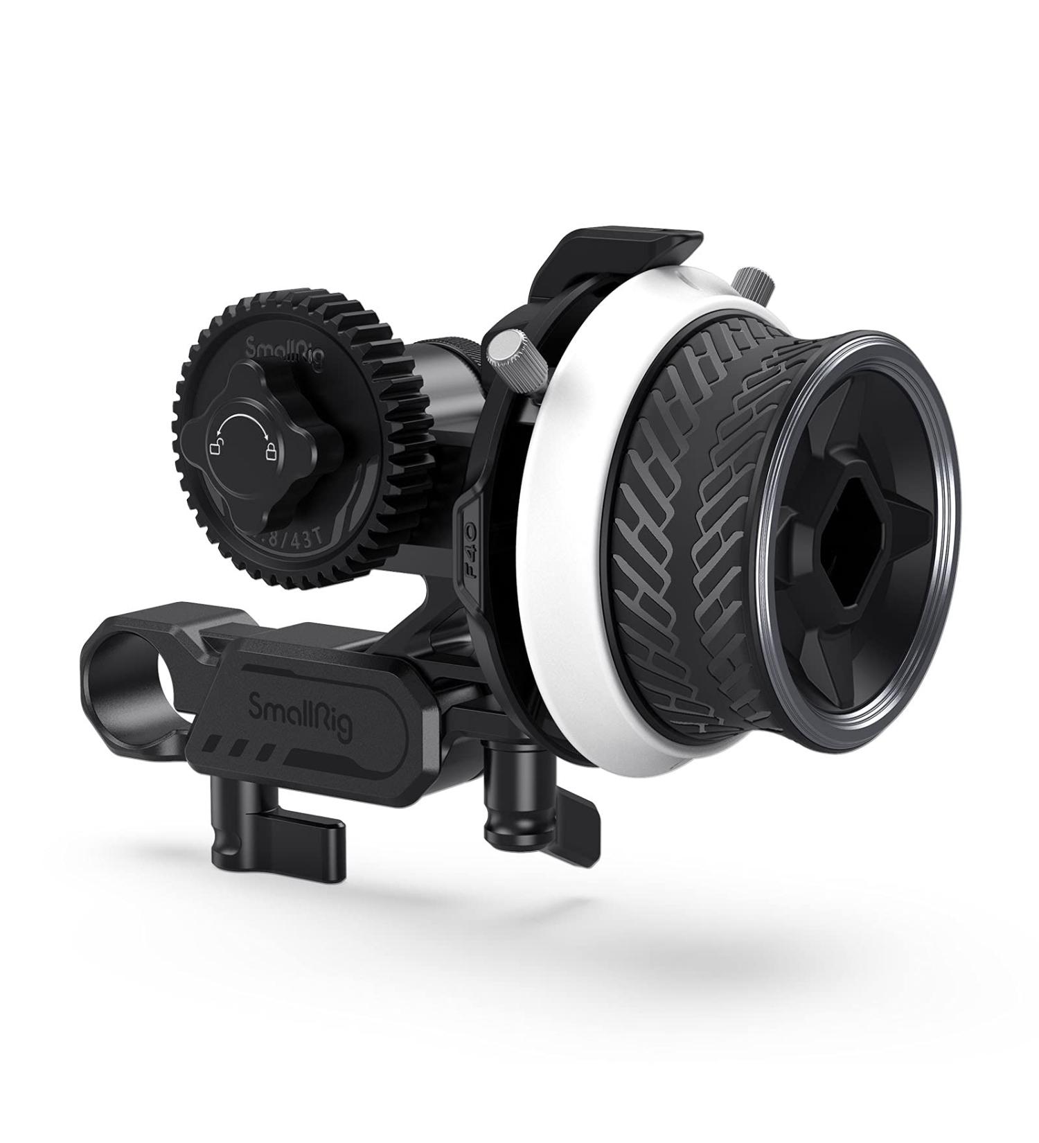 SmallRig Mini Follow Focus with A/B Stops, 15mm Rod Clamp, Snap-on Gear Ring Belt - Fits DSLRs & Mirrorless Cameras Up to 114mm - Buy Online on GoSupps.com