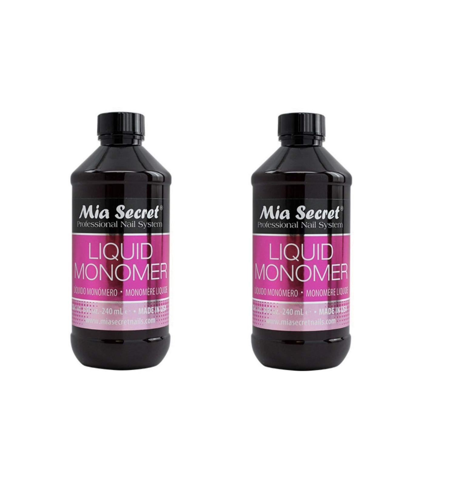 Mia Secret Liquid Monomer Professional Acrylic System 8 oz. - 2 Pack | High-Quality Acrylic Nail Kit - Buy Online on GoSupps.com
