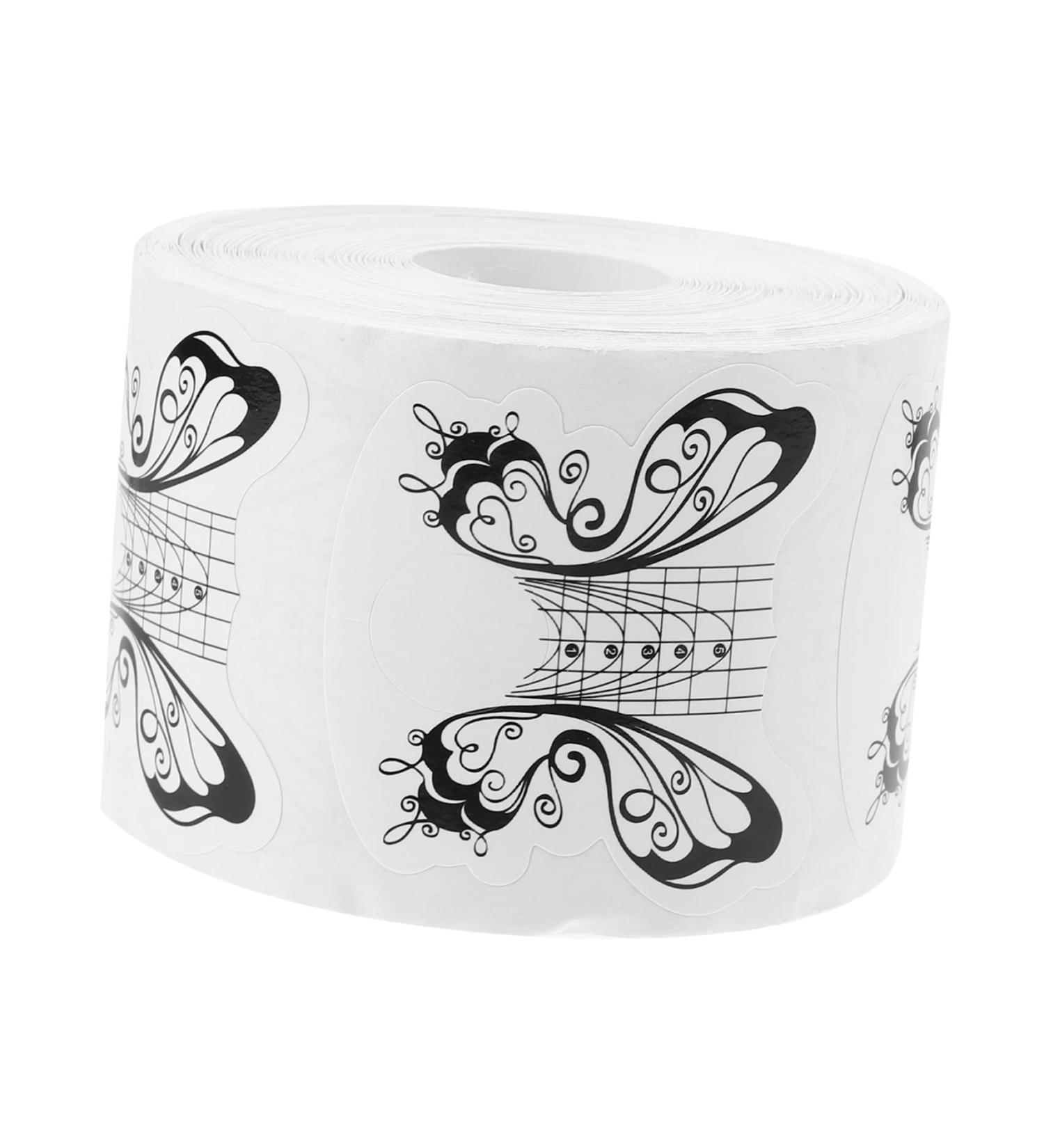 Housoutil 1roll Nail Paper Holder Acrylic Tip Extension Form Nail Extension Paper Sticker Nail Gel Acrylic Nail Paper Forms Nail Art Sticker Stickers Hardened Self-adhesive Tool French White White 10x7cm - Buy Online on GoSupps.com