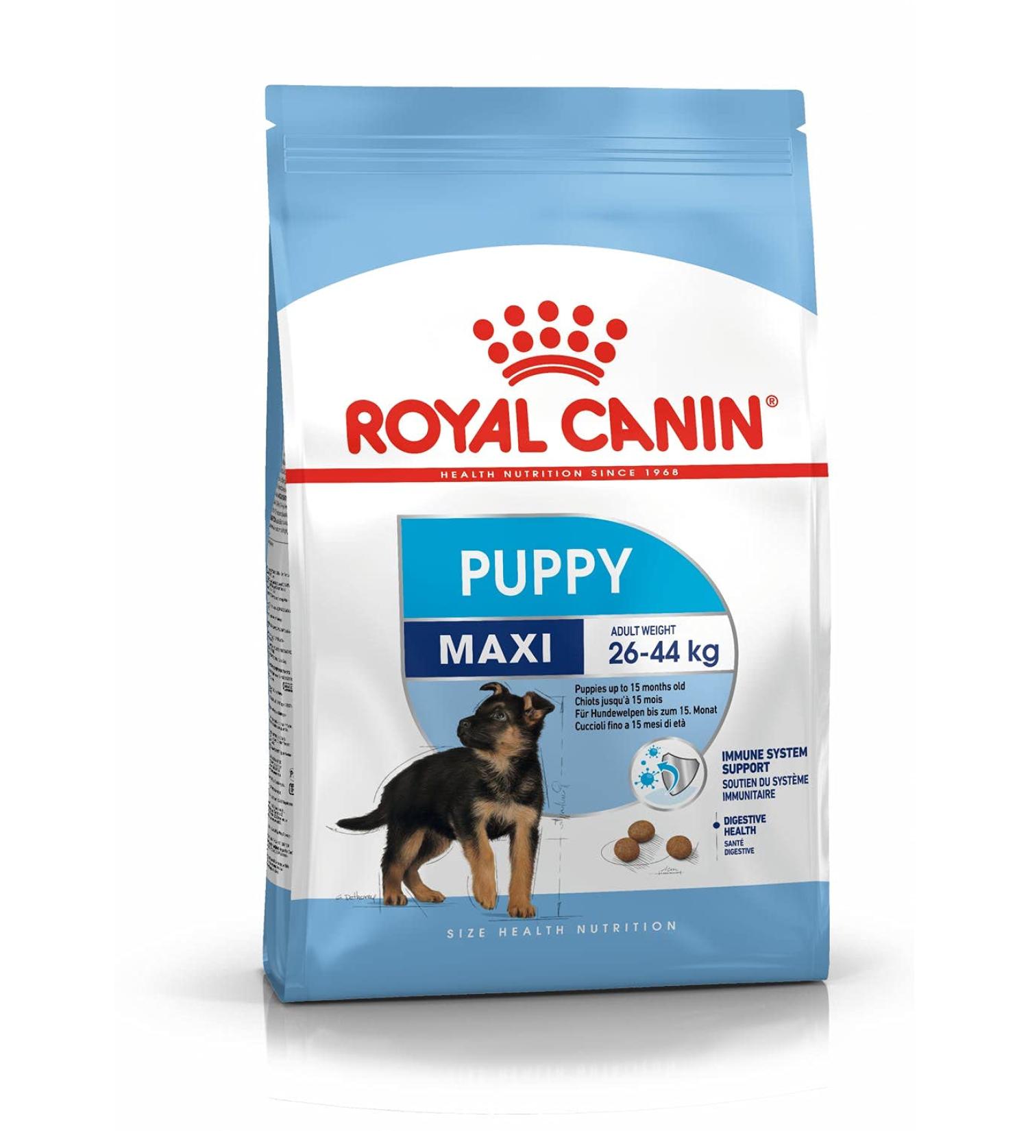 Royal Canin Maxi Puppy 4 kg Chicken 4 kg (Pack of 1) - Buy Online on GoSupps.com