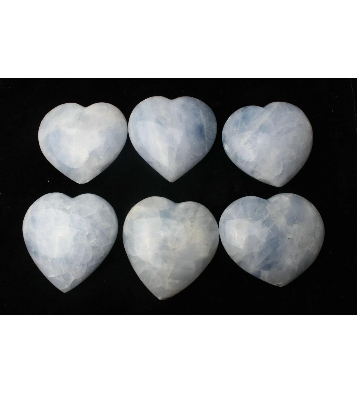 3.388lb Natural Gorgeous Celestite Heart Stone. Reiki Crystal Specimen JZIGTDEM - Buy Online on GoSupps.com