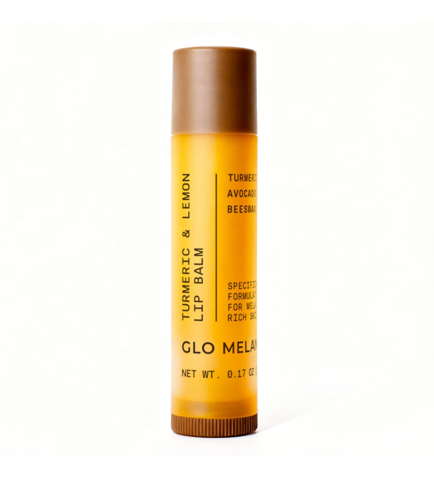 Glo Melanin All Natural Lemon and Turmeric Lip Balm - Natural Lip Balm Illuminate Your Smile Brighten & Nourish Dark Lips Effortlessly - For Smokers Lips - Buy Online on GoSupps.com
