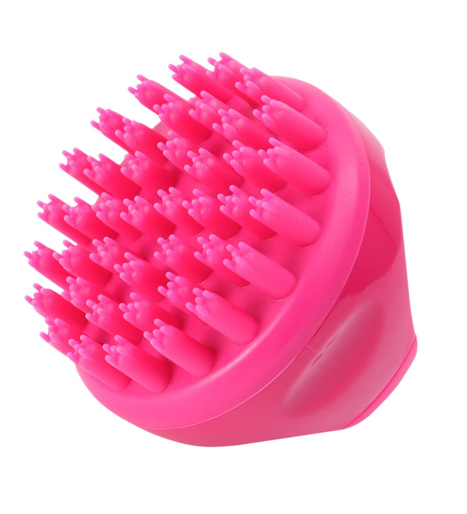 Magiclulu Hair Washing Comb - Soft Silicone Scalp Massage Brush for Head Relaxation | 1PC Rosy T-Head Massage Device - Buy Online on GoSupps.com