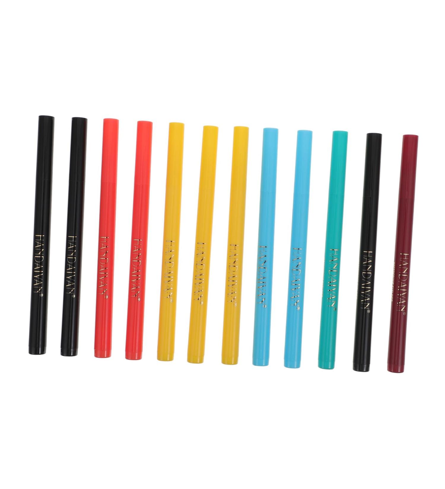 DOITOOL Eyeliner Liquid Pen 36 Pcs Eyeliner Pencil Eye Beauty Pencil Waterproof Eyeliner Liquid Eyeliner Set Painted Makeup 1 count (Pack of 1) As Shownx3pcs - Buy Online on GoSupps.com