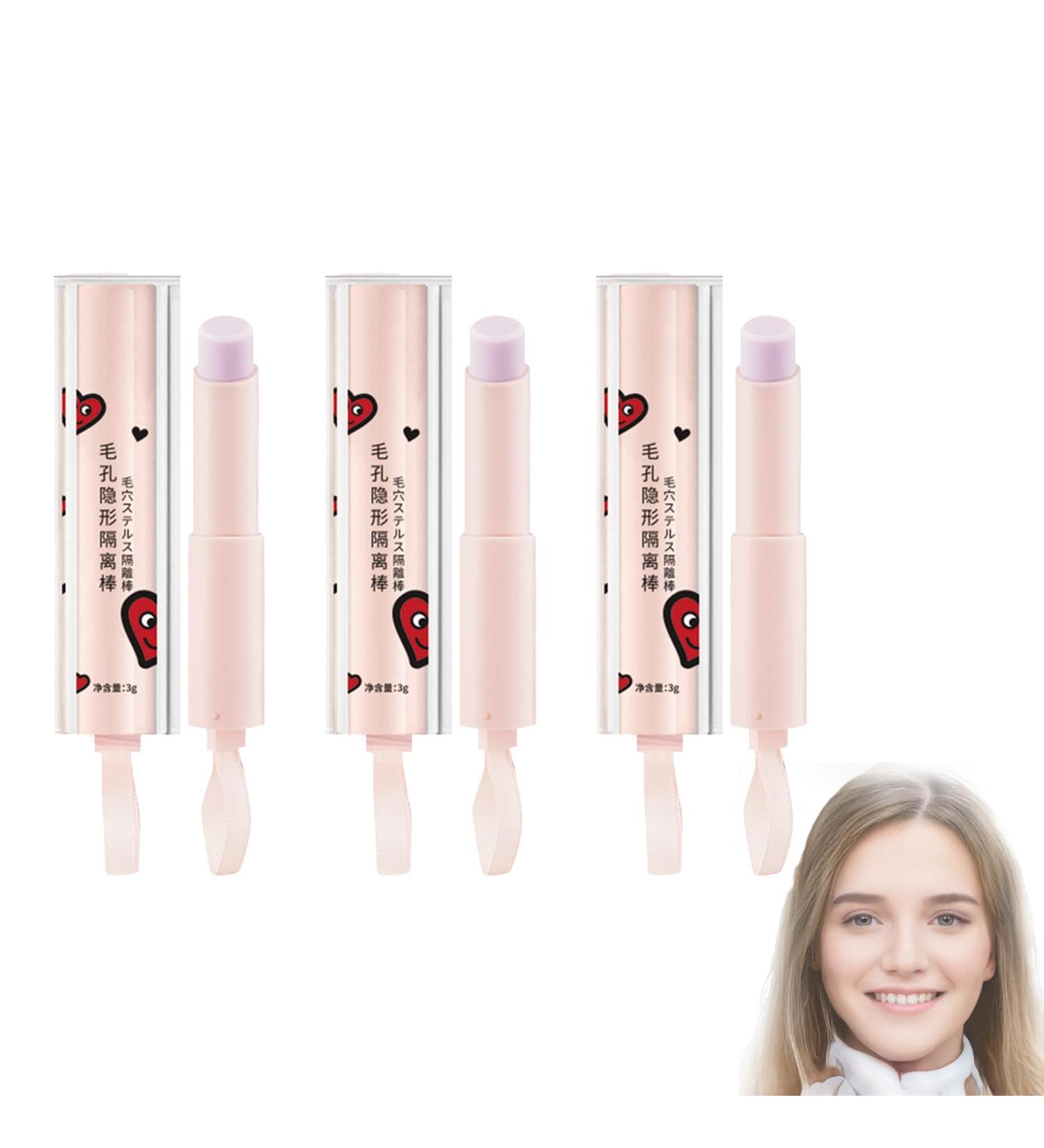 Statisticalt 2024 new magical pore eraser waterproof face primer stick pore eraser primer pore eraser waterproof face primer stick Waterproof Matte magic primer (3*pcs) - Buy Online on GoSupps.com