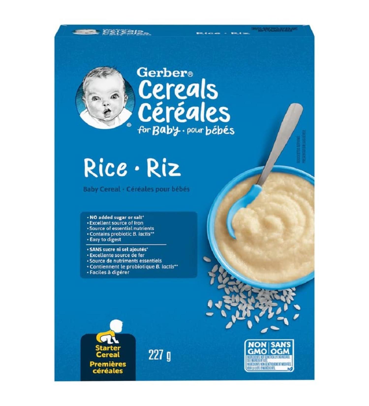 GERBER CEREAL Stage 1 - Rice Baby Food Cereals Starter Stage 227 g 6 Pack - PACKAGING MAY VARY Rice Cereal - Buy Online on GoSupps.com