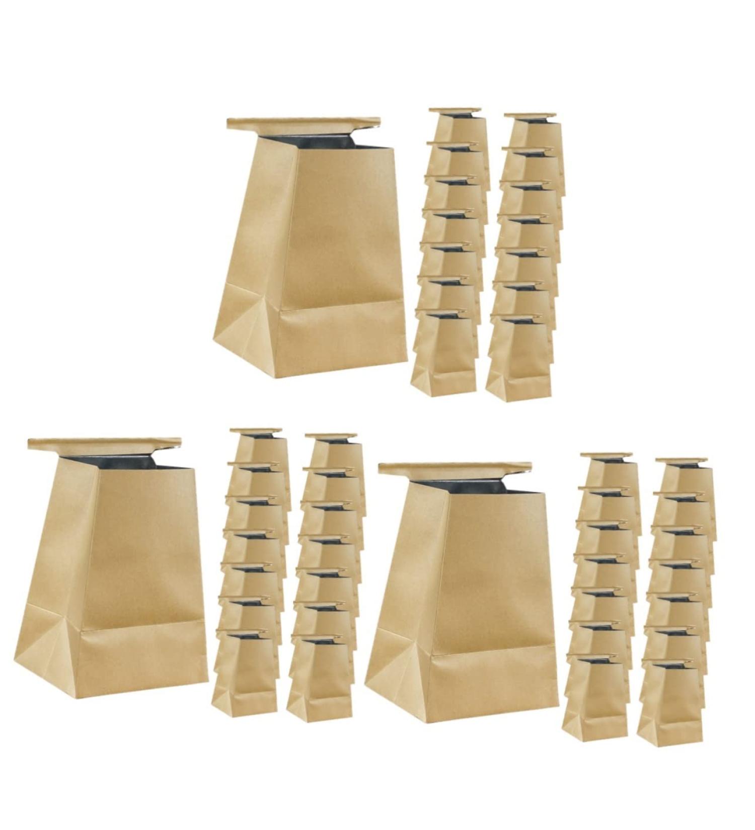 Sickness Vomit Bags - 45 Disposable Emesis Bags for Travel - Kraft Paper, Light Brown - Buy Online on GoSupps.com