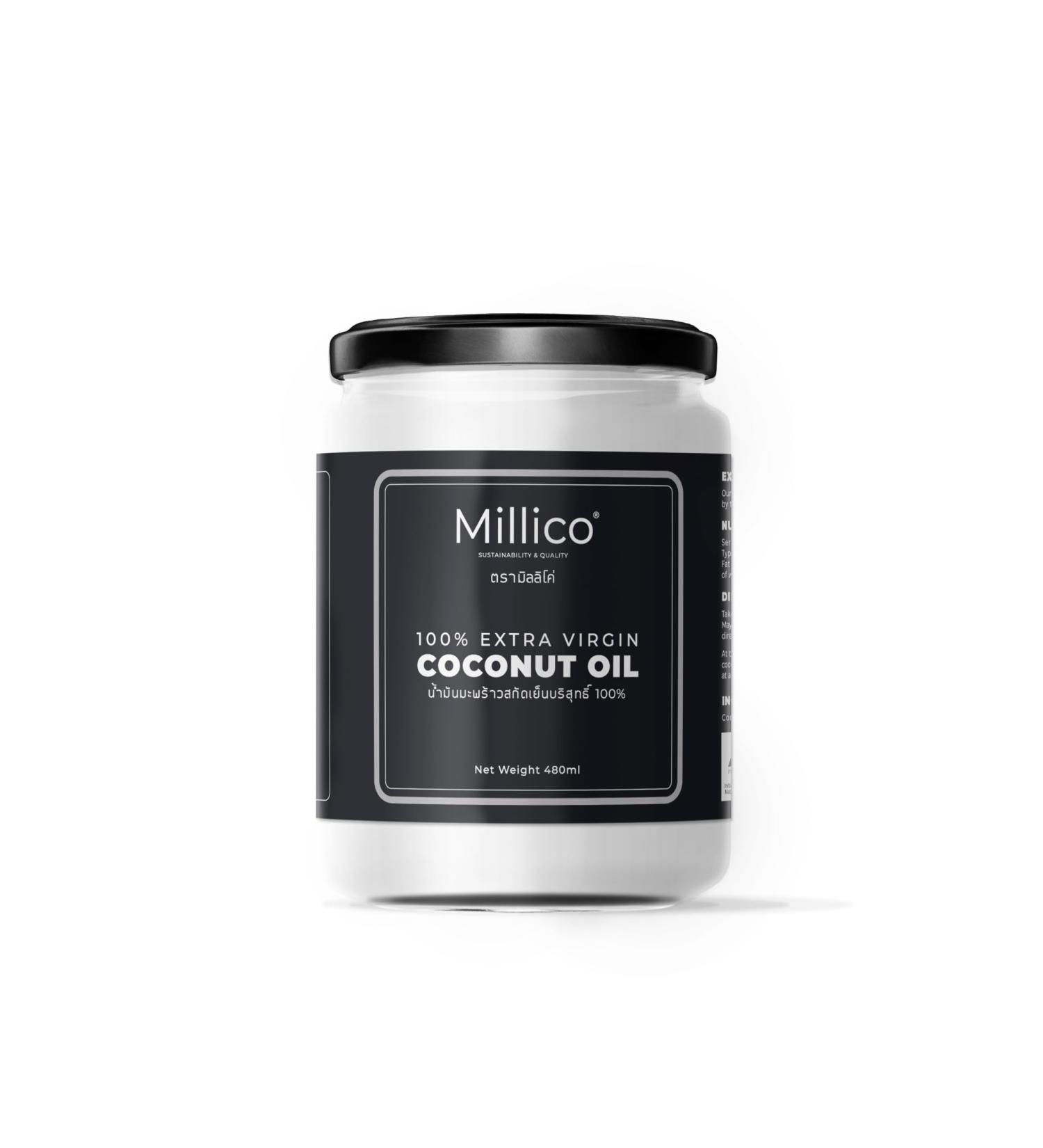480ml Extra Virgin Coconut Oil - Dairy Free, Vegan, Ketogenic & Natural for Cooking, Roasting, Baking - Buy Online on GoSupps.com