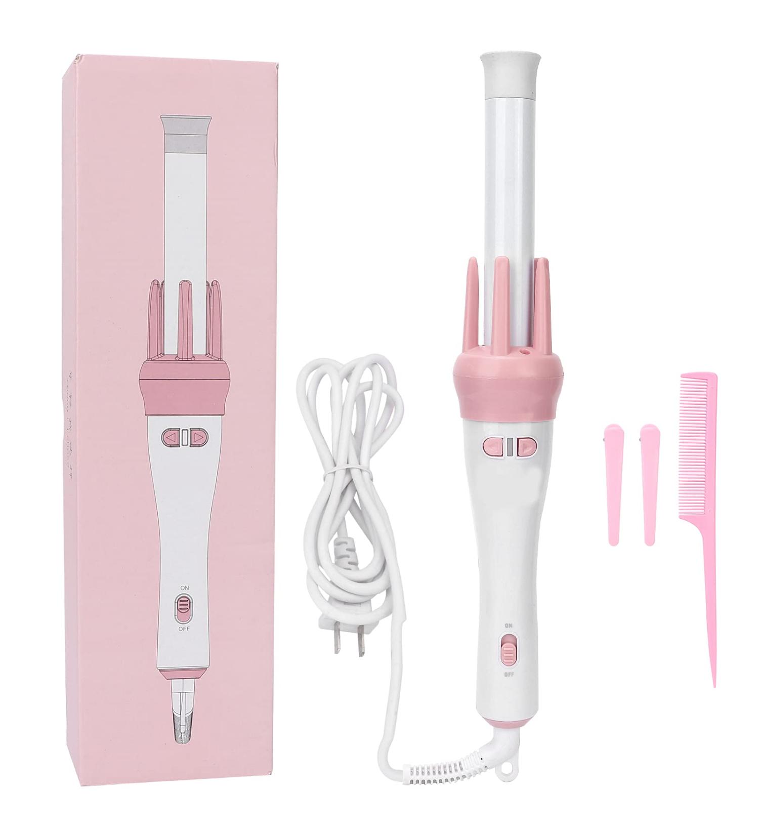 Professional Ceramic Curling Wand - Automatic 360 Rotating Hair Curler | Electric Hair Iron (110-240V US) | International Shipping Available - Buy Online on GoSupps.com