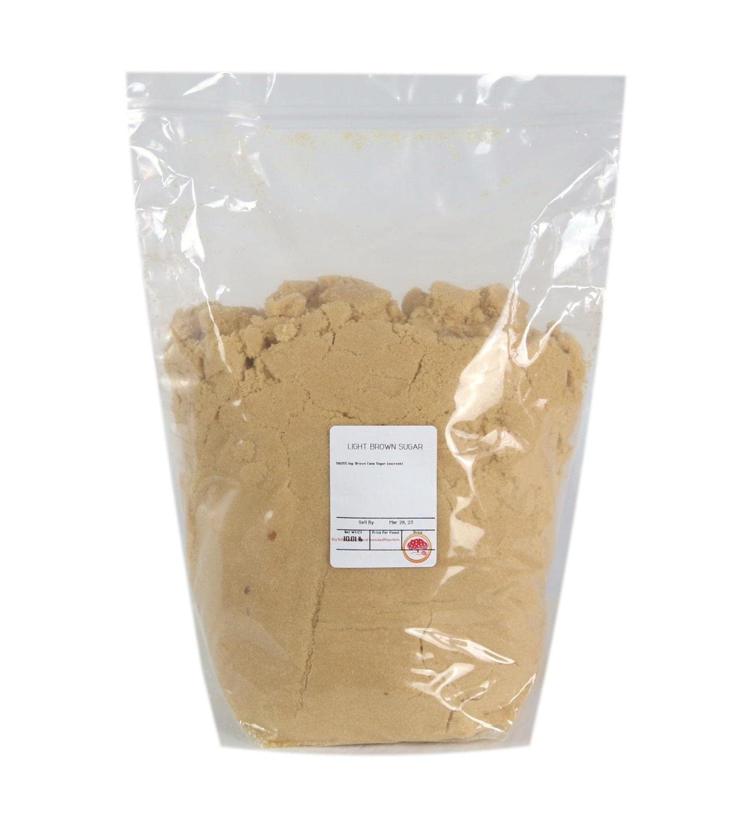 Kauffman Orchards Light Brown Sugar 10 Lb. Bag - Bulk Pack (1 x 10 Pound) - Buy Online on GoSupps.com