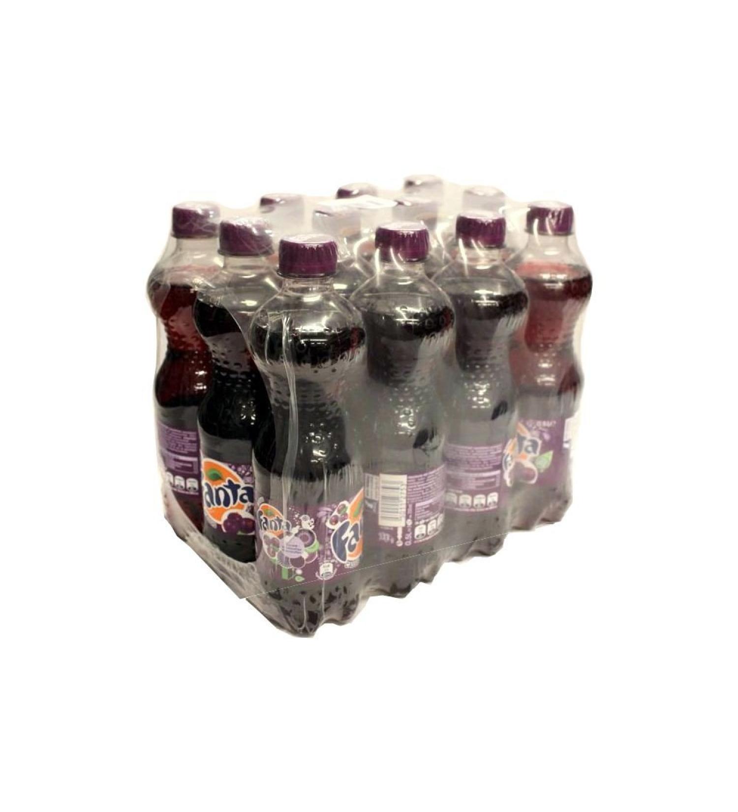 Coca-Cola Fanta Blackcurrant Pack of 12 x 0.5L PET bottles (black berry)