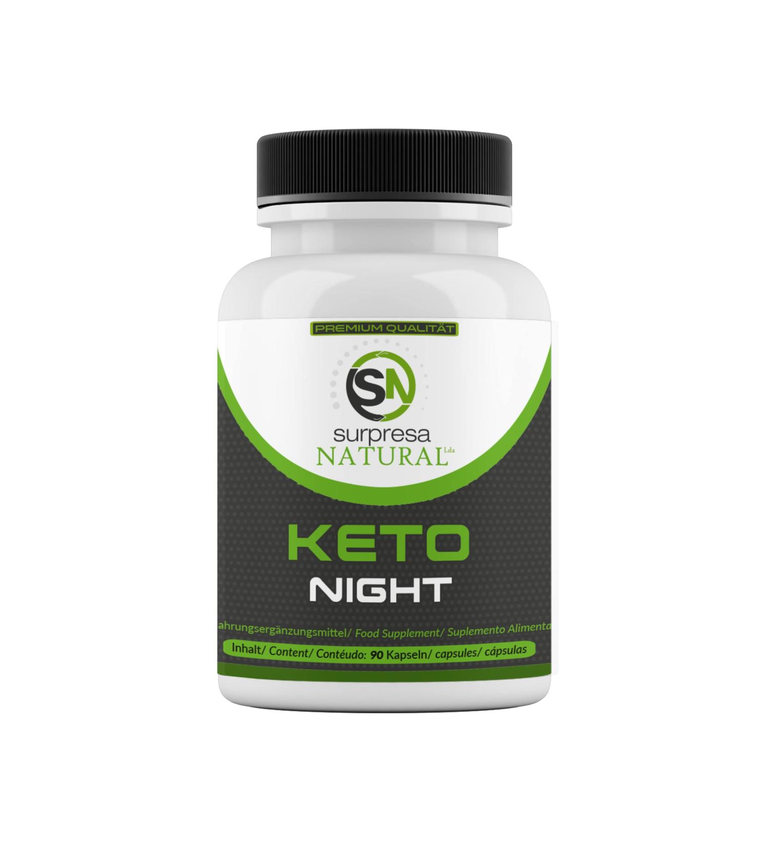 Surpresa Natural Keto Night - 90 Vegan Capsules | Magnesium B6 Green Tea Extract L-Carnitine & L-Tyrosine | 1 Month Supply | Laboratory Tested | Made in Germany - Buy Online on GoSupps.com