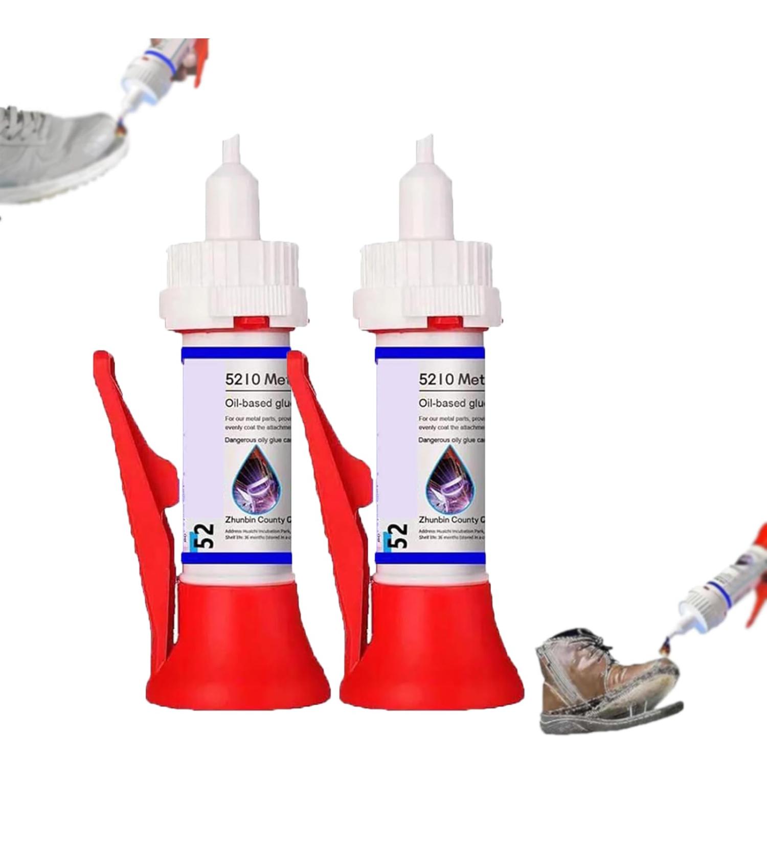 INHLUGLK Glue 5210 Met Oil Based Glue Powerful Solder Multi-Material Repair Adhesive for Shoes Plastic Wood Leather (2PCS) - Buy Online on GoSupps.com