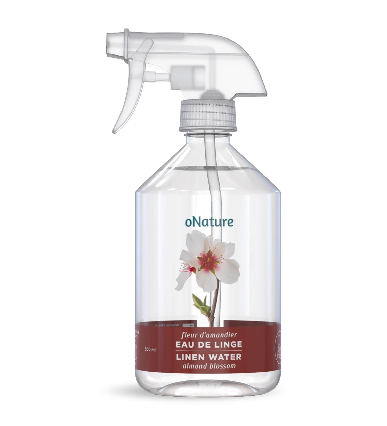 oNature Fabric Refresher Spray Water Mist for Linen - Made in Canada from Natural Healthy Ingredients - Guaranteed Without Harmful Chemicals (Almond Blossom Aroma 500ml Sprayer) Almond Blossom 500 ml (Pack of 1) - Buy Online on GoSupps.com