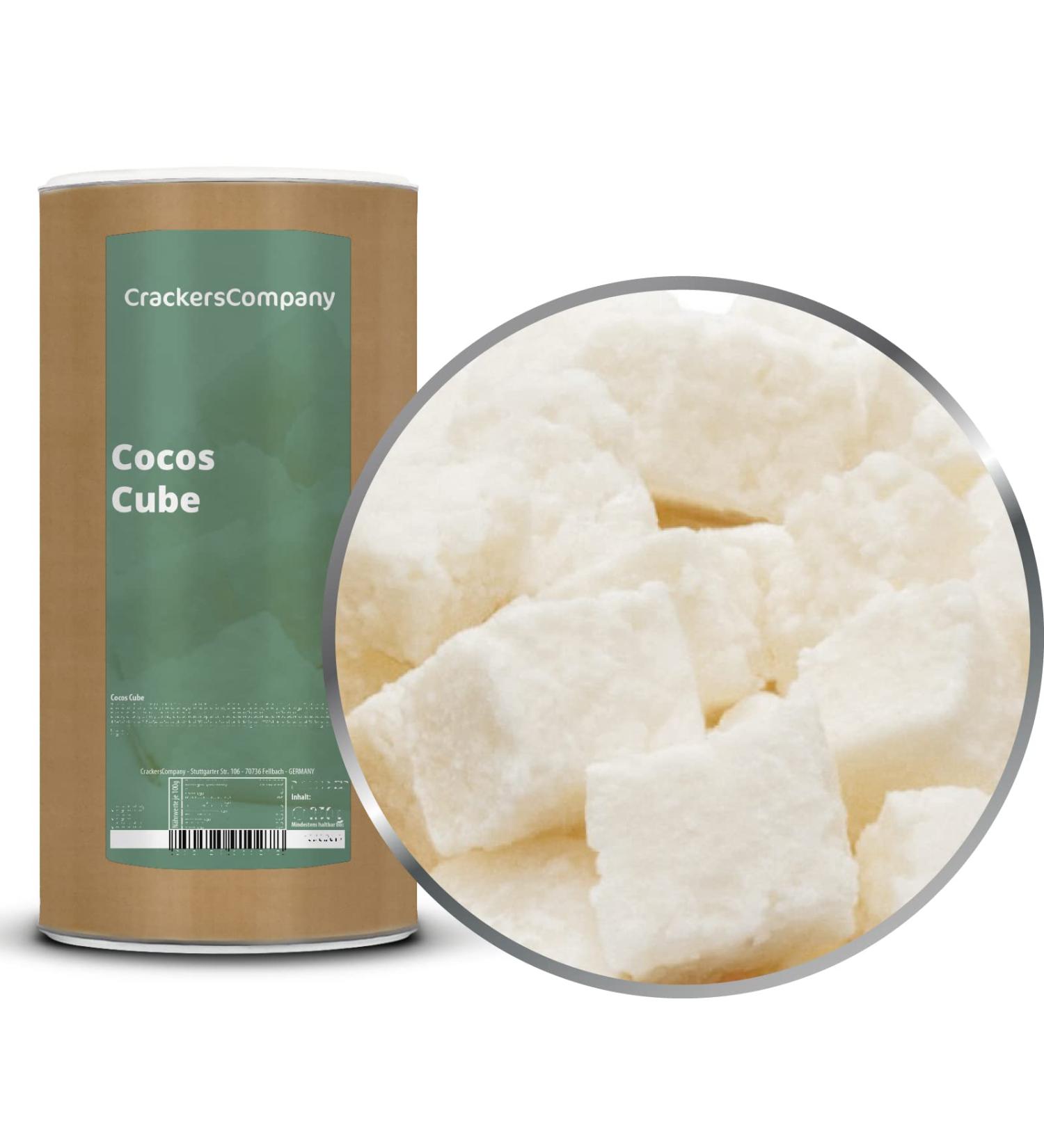 2 x 600g of coconut cubes candied from coconut meat premium quality fat low -lactose -free salt -free 2 x 600g in membrandosis (1.2kg)