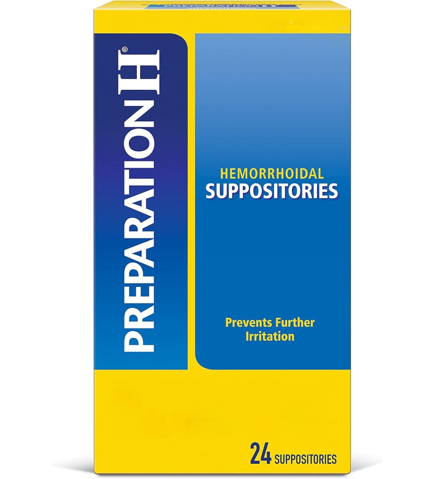 Buy Preparation H Hemorrhoid Suppositories - 24 Count | Fast International Shipping - Buy Online on GoSupps.com