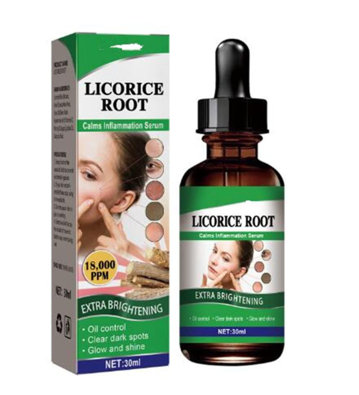 Organic Licorice Root Extract Facial Serum for Acne & Pore Minimization - Buy Online on GoSupps.com