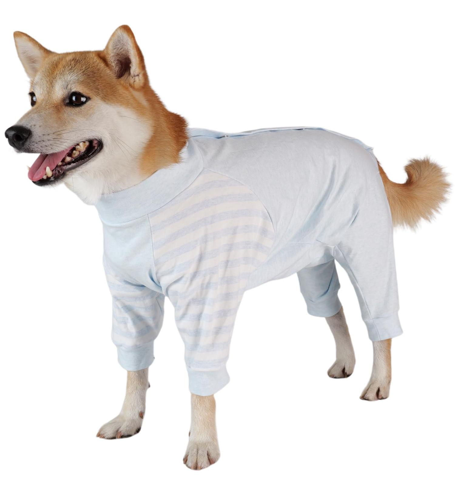 Lelepet One Divider for Dogs - Medical Pet Shirt for Post-Op Recovery Relaxation & Wound Protection | Perfect for Small to Large Breeds | Blue - Buy Online on GoSupps.com