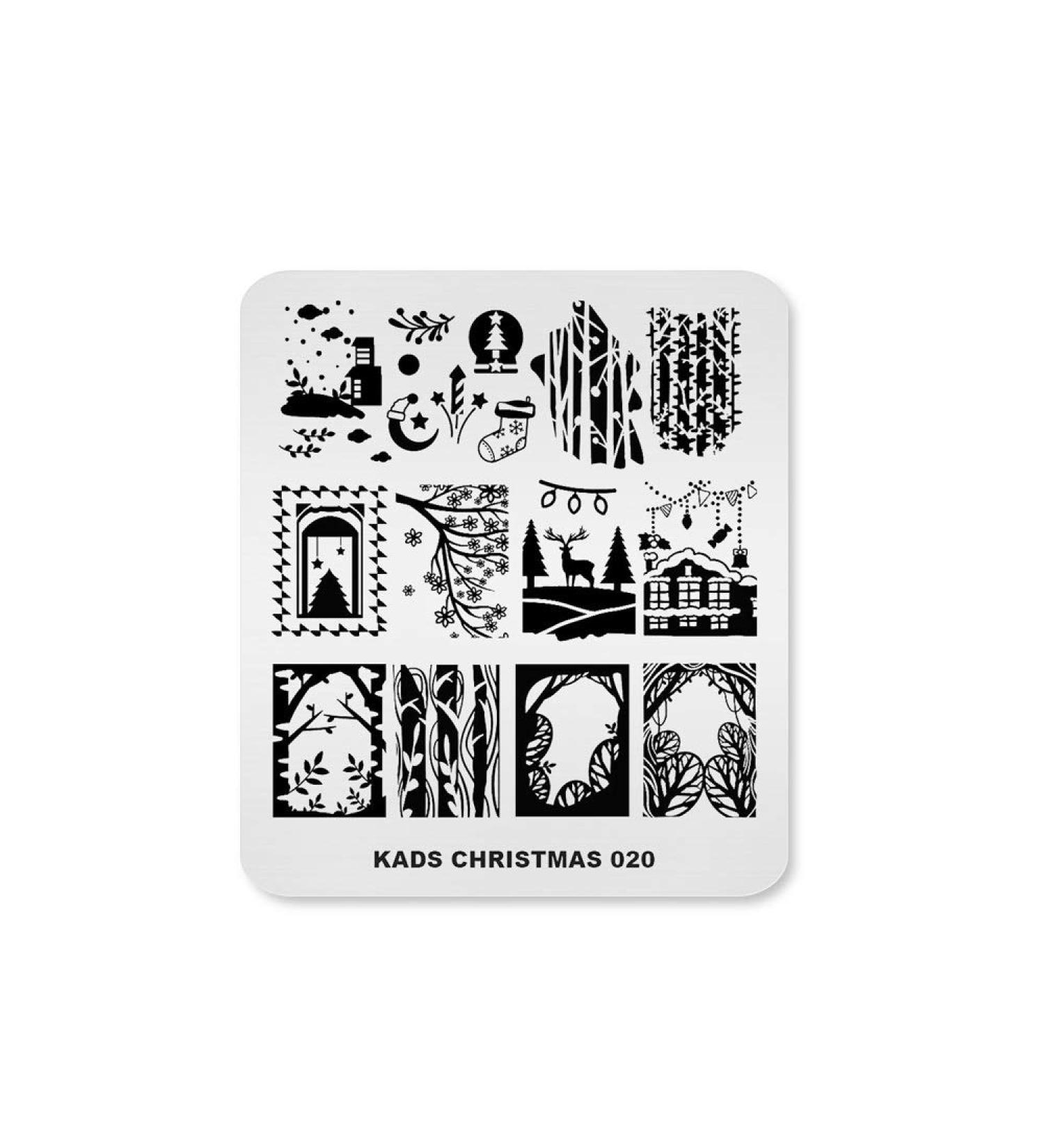 Alexnailart Christmas Halloween Nail Stamping Plate (CHRISTMAS 020) Manicure Templates for Festive Nail Art Designs - Buy Online on GoSupps.com