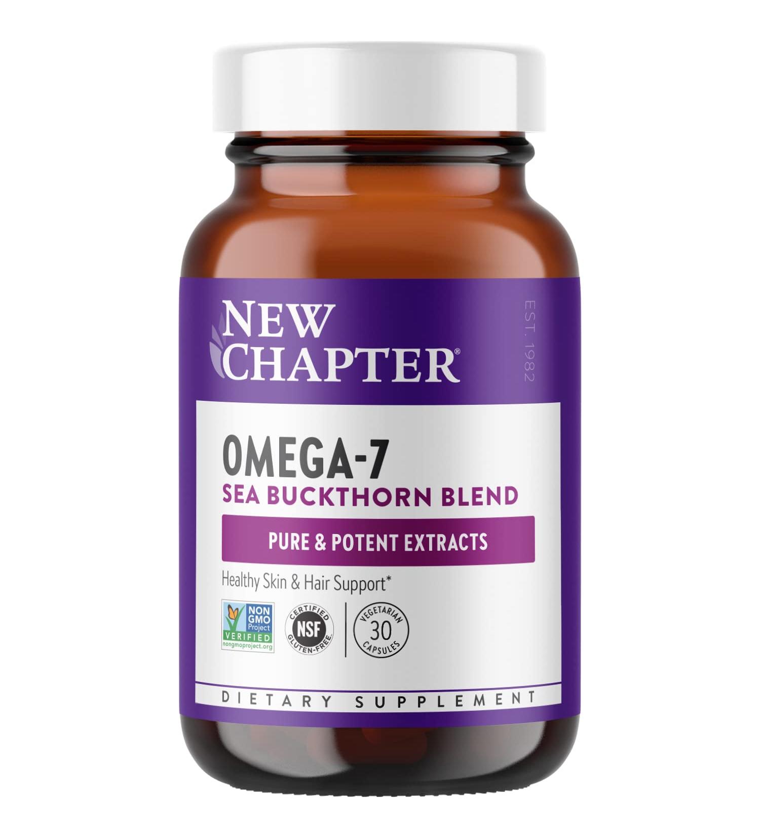 New Chapter Supercritical Omega 7 with Sea Buckthorn - 30 Vegetarian Capsules - Buy Online on GoSupps.com