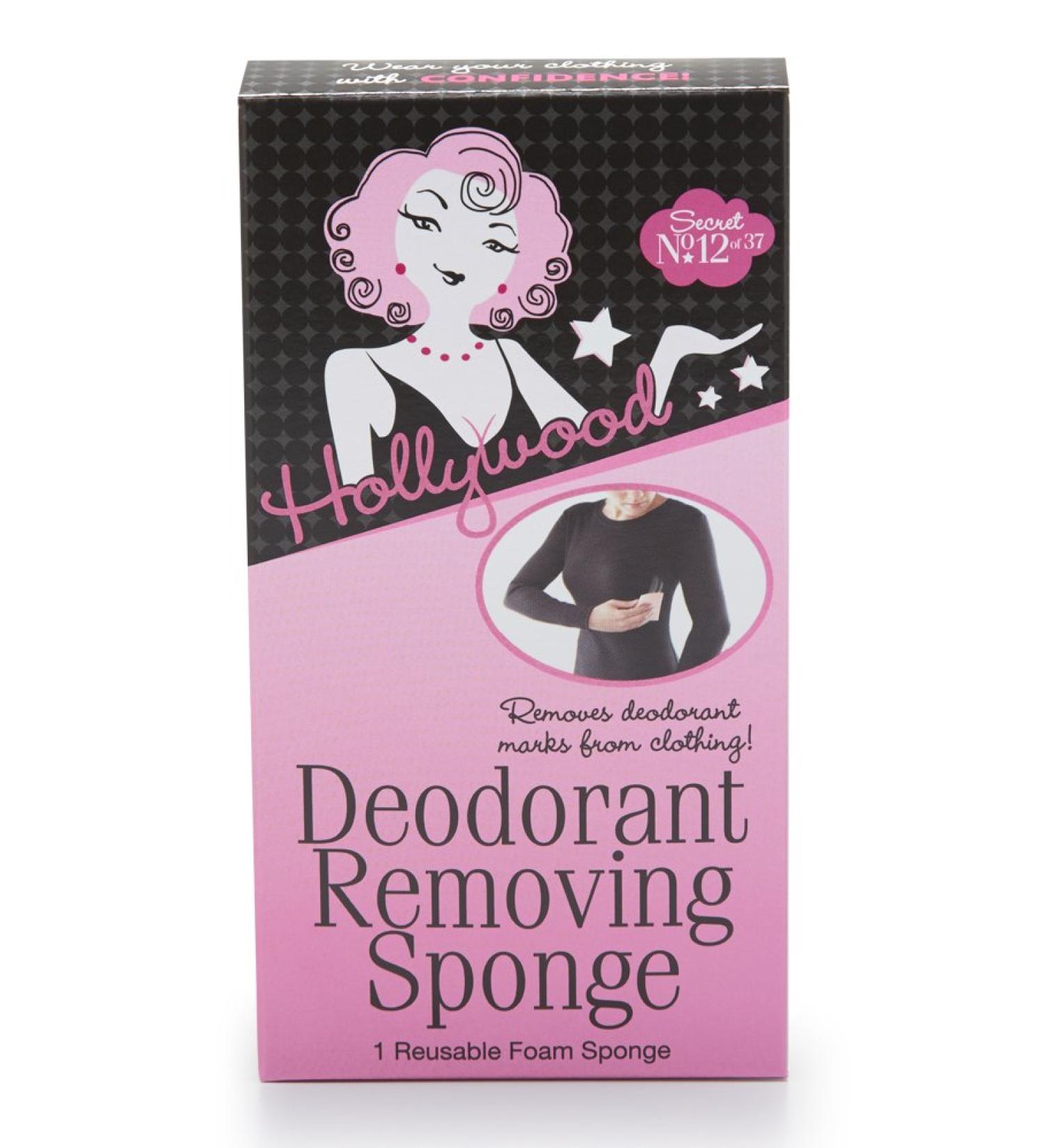 Hollywood Fashion Secrets Deodorant Removing Sponge 1 Sponge