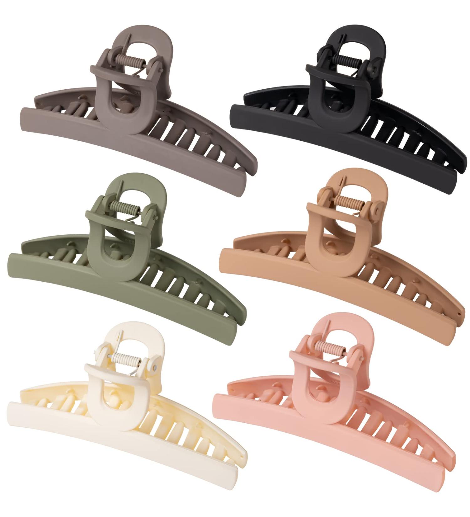 Lolalet Large Hair Clips for Mother's Day Gift - Nonslip Banana Clip for Thin to Thick Hair - Strong Hold, Elegant Jaw Clip in Matte Stylish Colors - Perfect for Girls - Style A - Buy Online on GoSupps.com