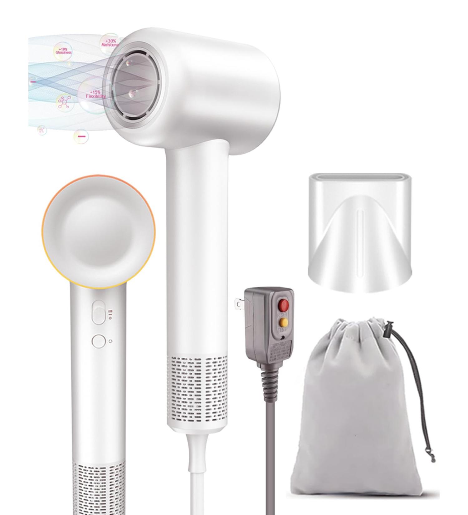High Speed Hair Dryer 110000 RPM 1600W - Ionic Low Noise Brushless Motor | Ideal for Home & Travel - Buy Online on GoSupps.com