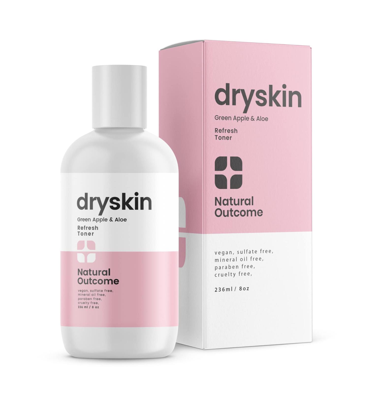 Natural Outcome Skincare Hydrating Face Toner with Witch Hazel, Green Apple & Aloe Vera - Gentle Soothing Cleansing Water Lotion for Dry Skin - 8 oz - Buy Online on GoSupps.com