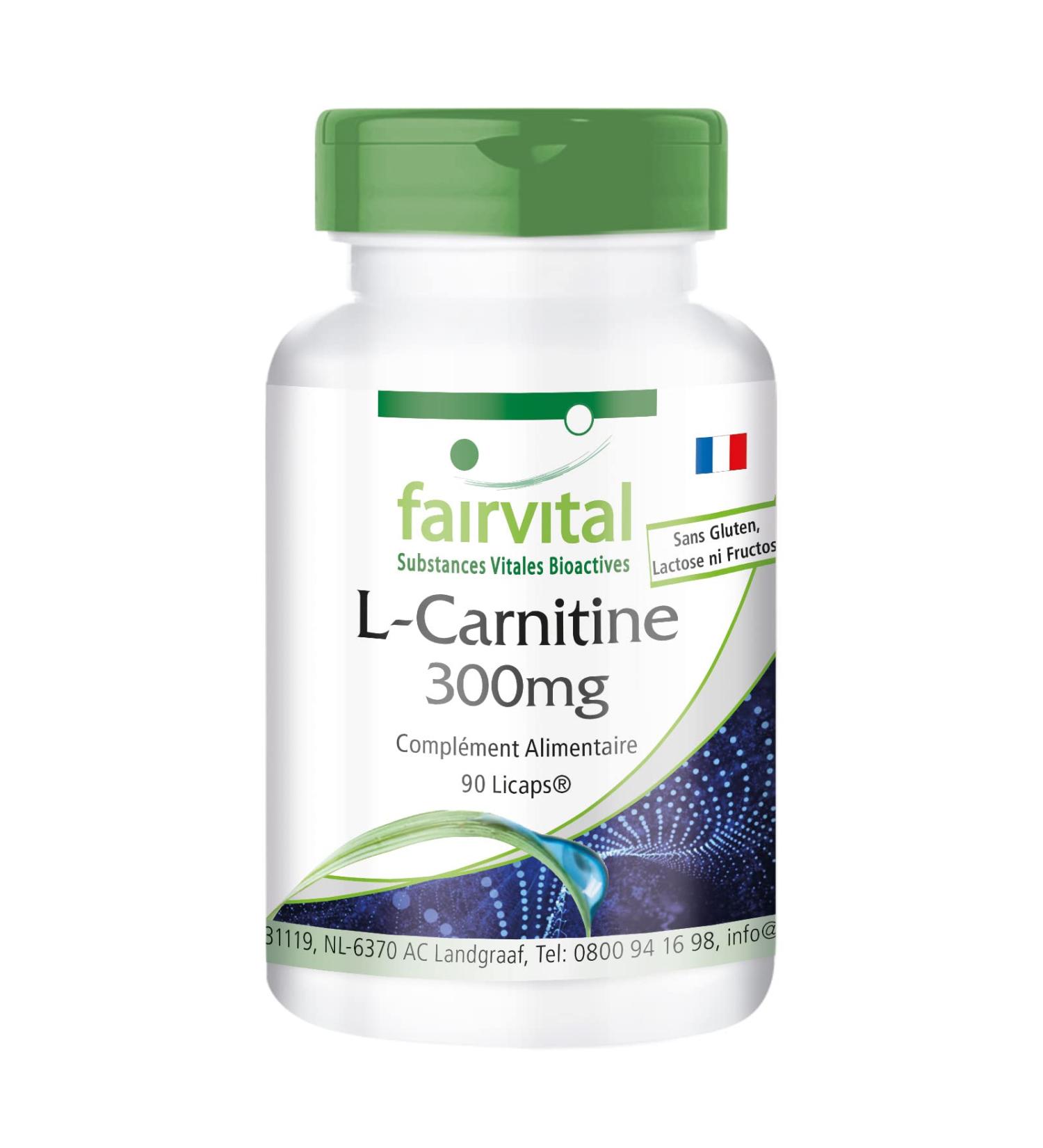 Fairvital | L-carnitine 300mg VEGAN - Highly dosed - 90 Licaps - Carnipure - Buy Online on GoSupps.com