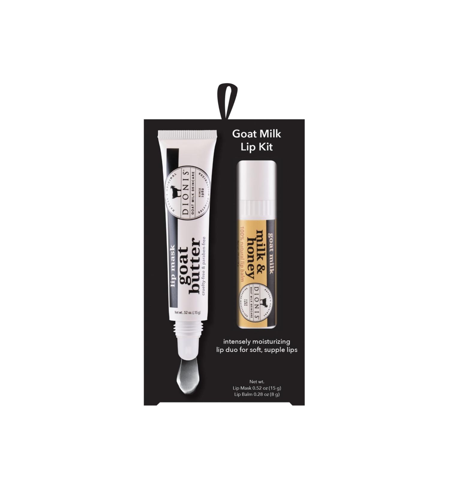 Dionis Goat Butter Overnight Lip Mask & Milk & Honey Lip Balm Set (Pack of 2) Milk & Honey Lip Kit - Buy Online on GoSupps.com