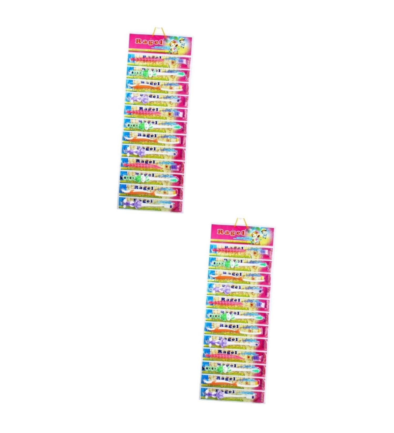 Shop Minkissy 24 Pcs Cartoon Toothbrush Set - Kids Tooth Cleaning Brushes with Soft Bristles for Healthy Smiles - Buy Online on GoSupps.com