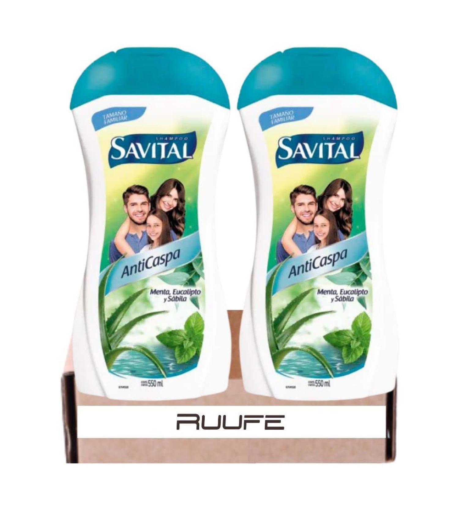 Shampoo savital anticaspa contiene eucalipto menta y sabila (2 pack) Shampoo anticaspa shampoo savital Colombiano - Buy Online on GoSupps.com