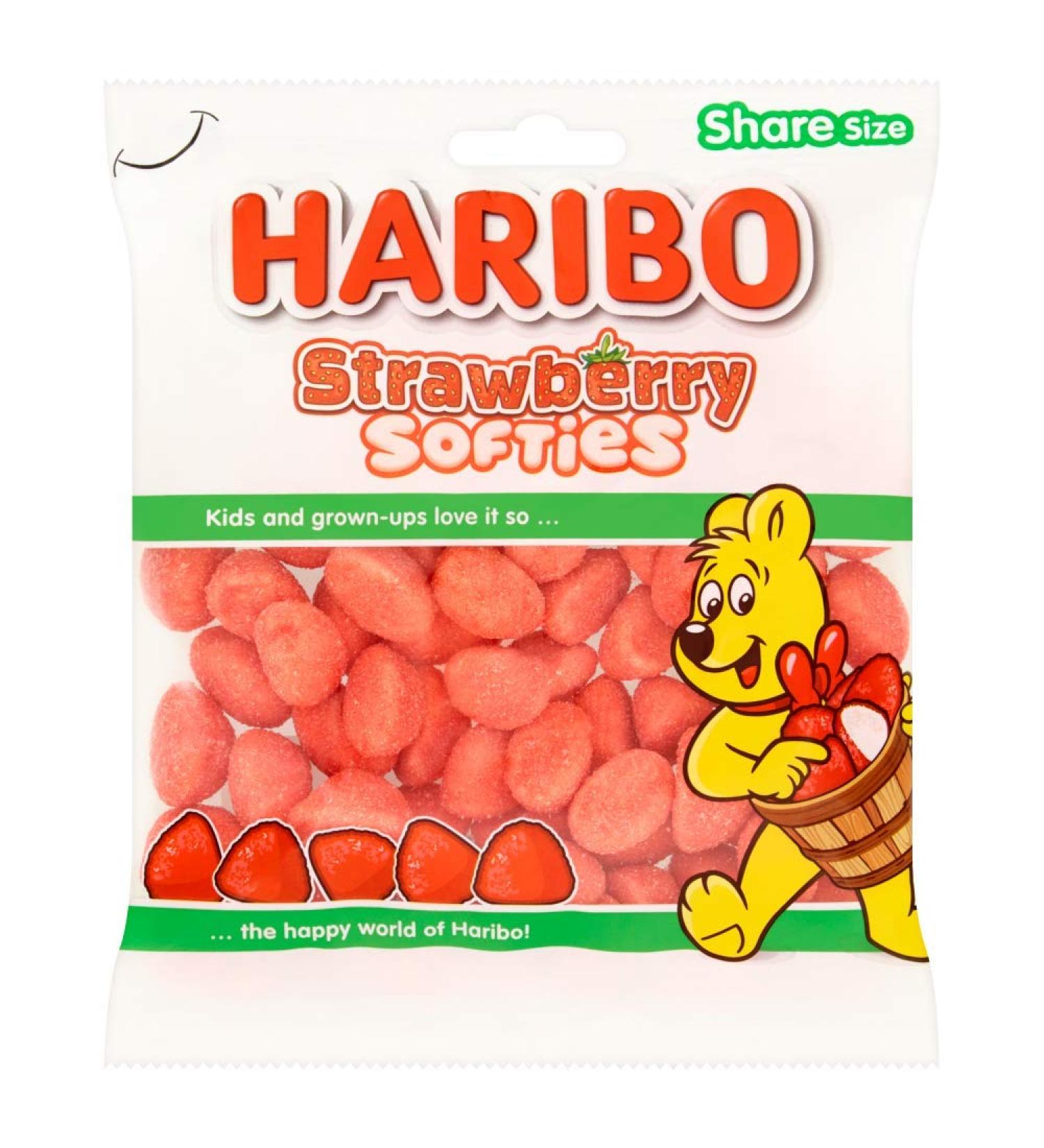 Haribo Strawberry Softies Sweets 160g - Buy Online on GoSupps.com
